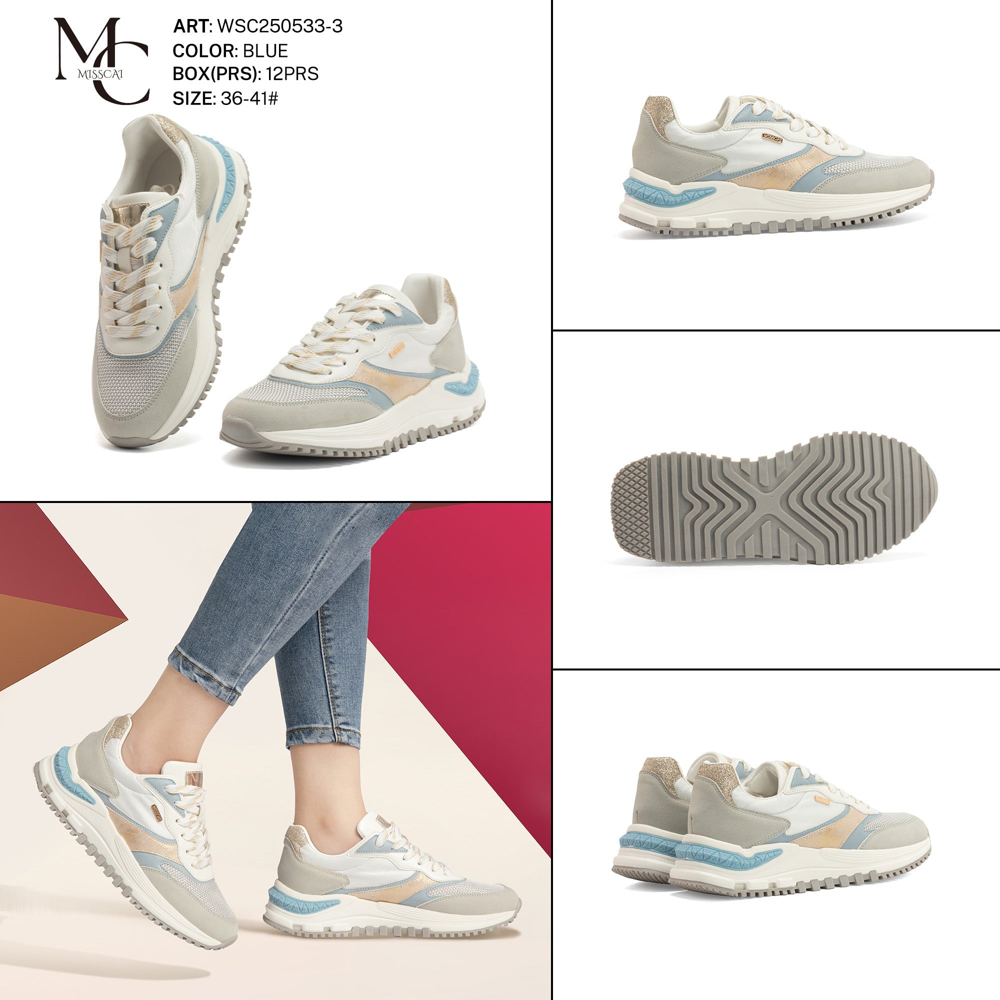 Sneakers Da Donna Wsc250533 - 3 - Fornitura all'ingrosso di Infradito Donna da Jomix Shoes B2B