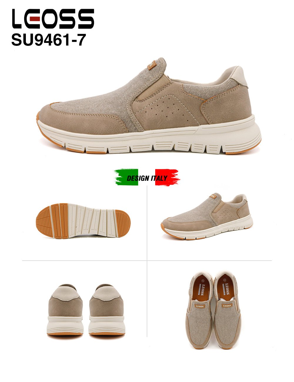 Sneakers Da Uomo Leoss SU9461 - 7 - Fornitura all'ingrosso di Sneakers Uomo da Jomix Shoes B2B