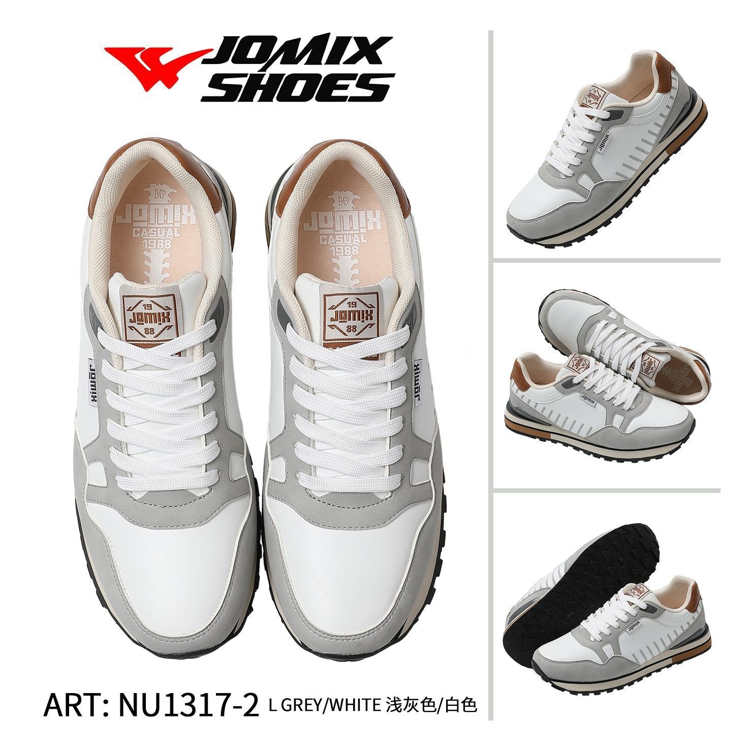 Sneakers da uomo sportive casual Jomix Shoes NU1317 - 2 - Fornitura all'ingrosso di Scarpe Uomo da Jomix Shoes B2B