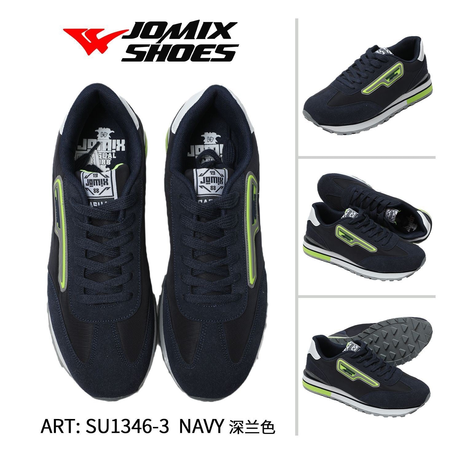 Sneakers da uomo sportive casual Jomix Shoes SU1346 - 3 - Fornitura all'ingrosso di Scarpe Uomo da Jomix Shoes B2B