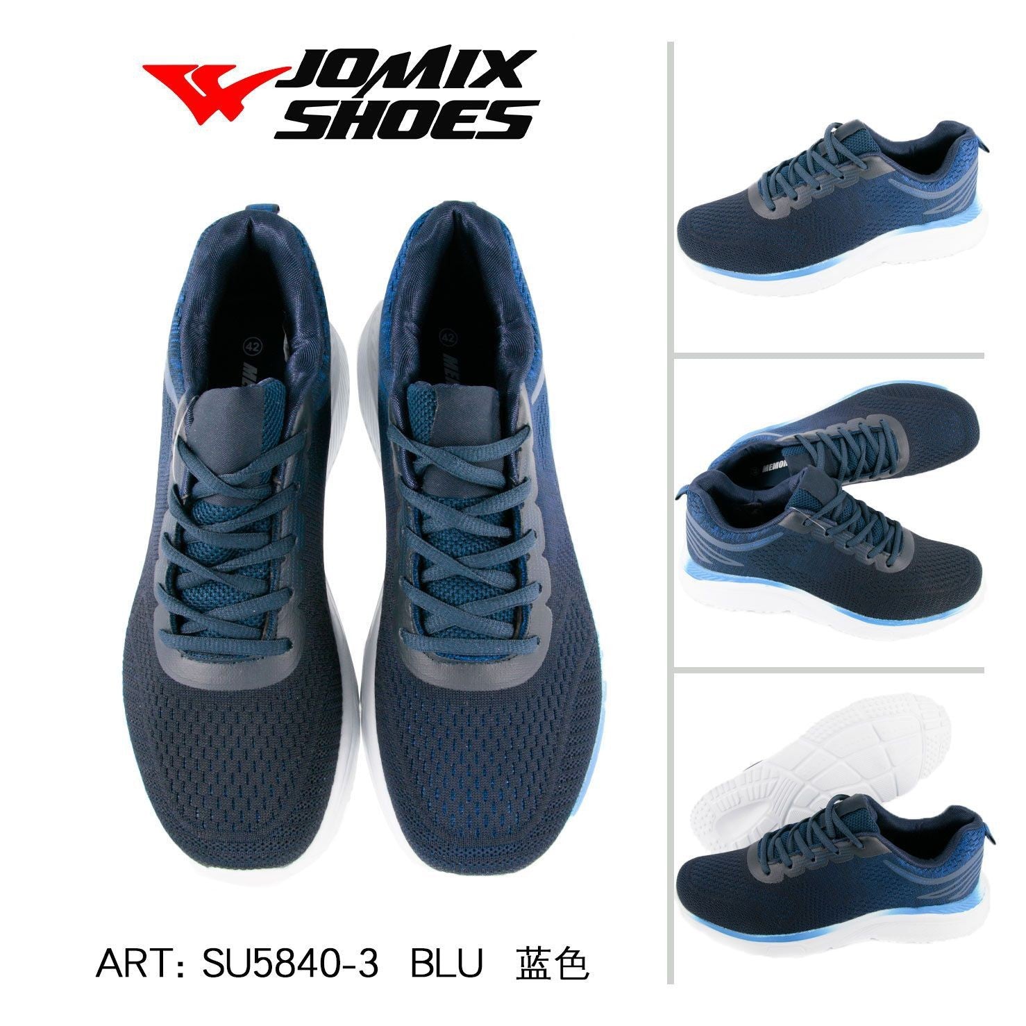 Sneakers da uomo sportive casual Jomix Shoes SU5840 - 3 - Fornitura all'ingrosso di Scarpe Uomo da Jomix Shoes B2B