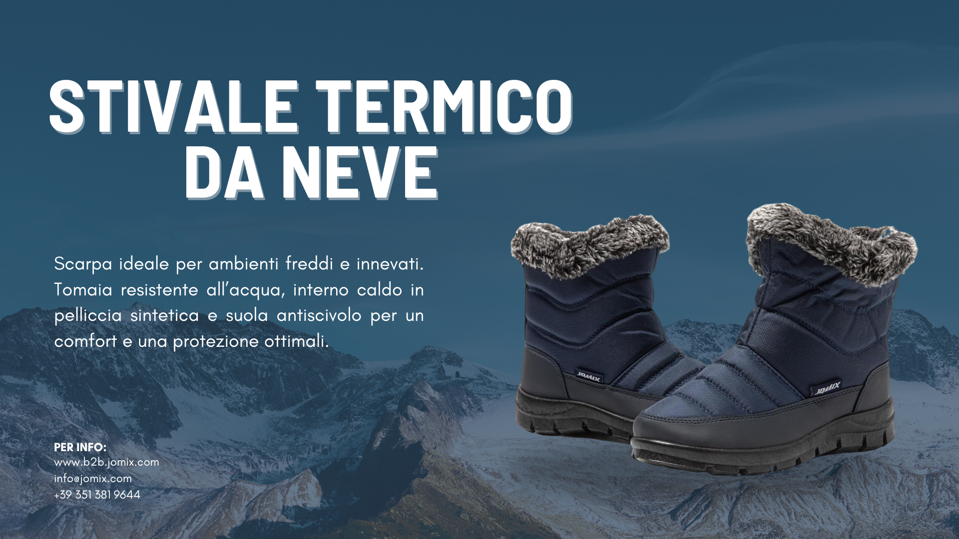 Stivale termico da neve