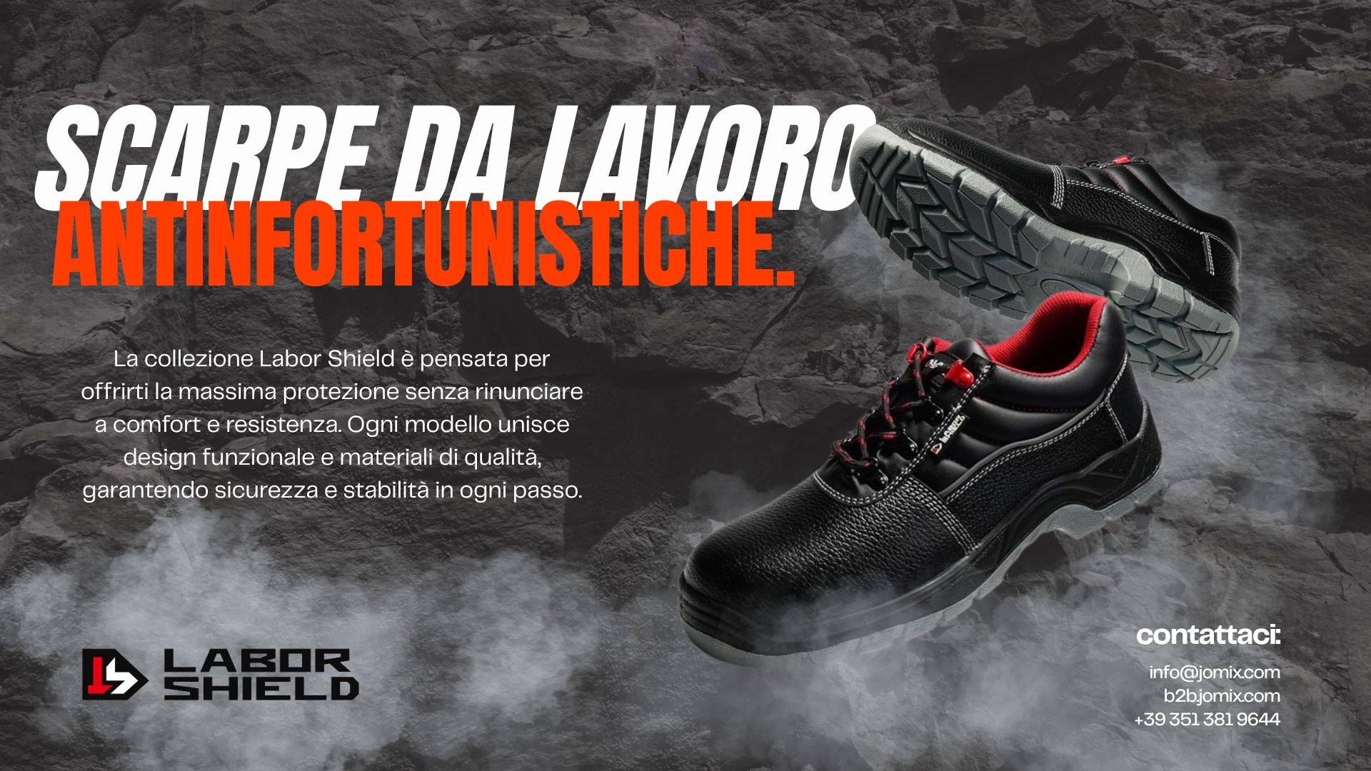 LABOR SHIELD: scarpe da lavoro e antinfortunistiche S3 CI SR FO