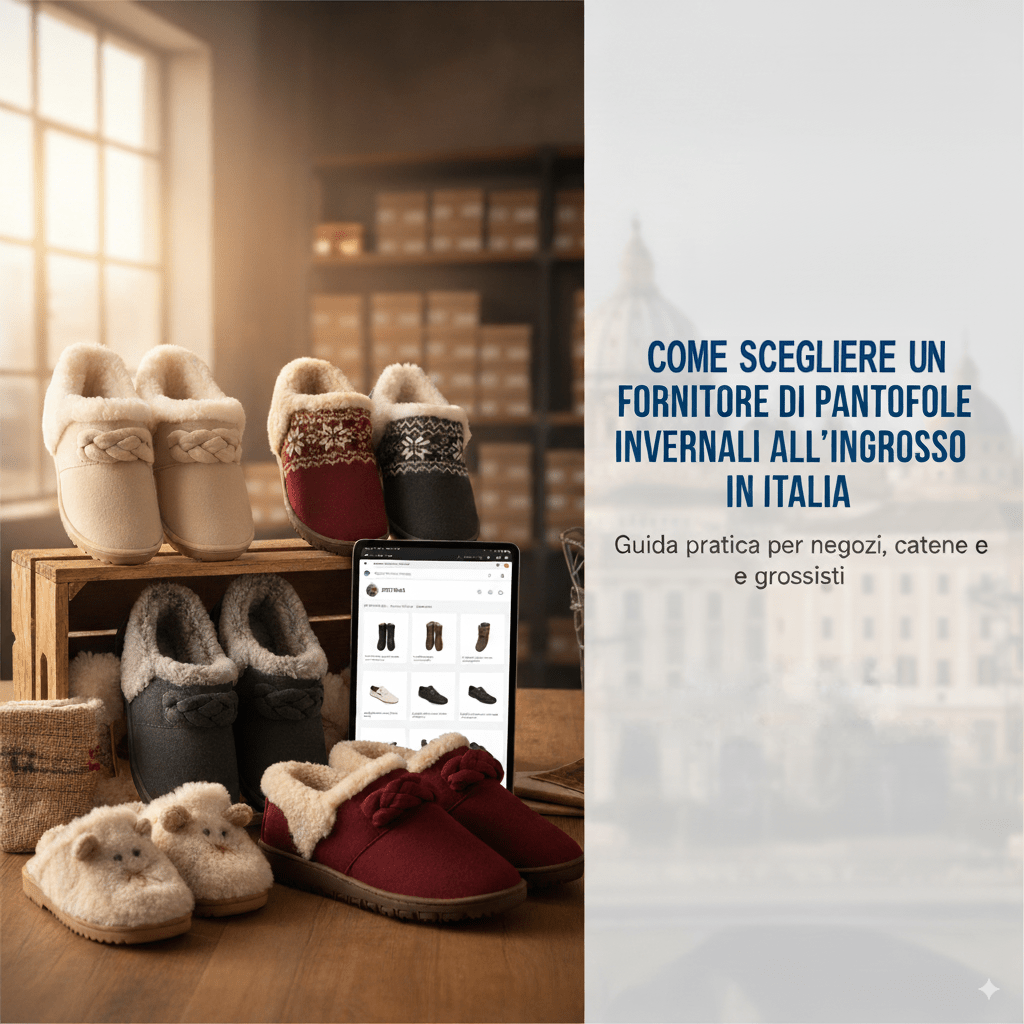 Come scegliere un fornitore di pantofole invernali all’ingrosso in Italia - Jomix Shoes B2B