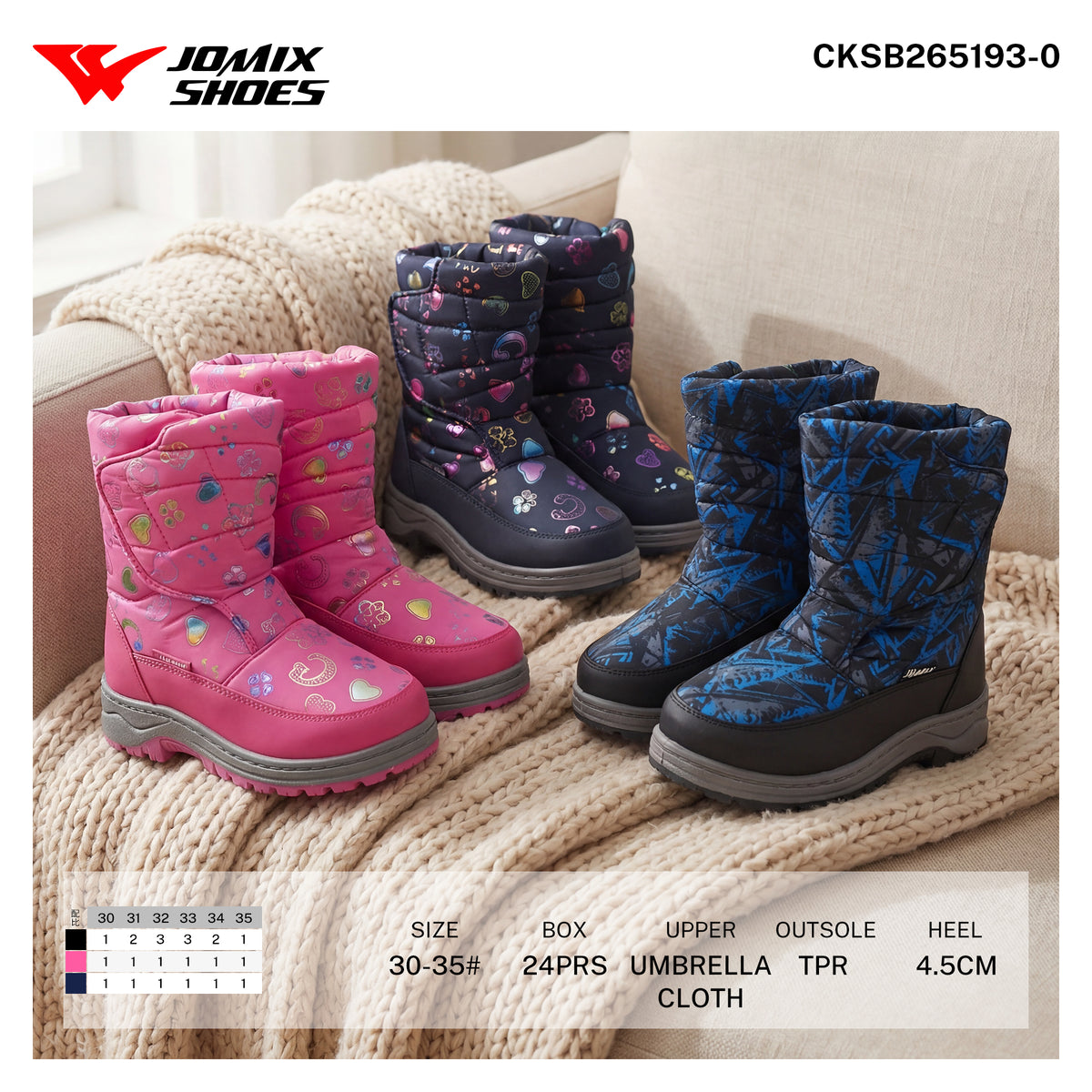 Stivale Da Neve Da Bambini CKSB265193-0