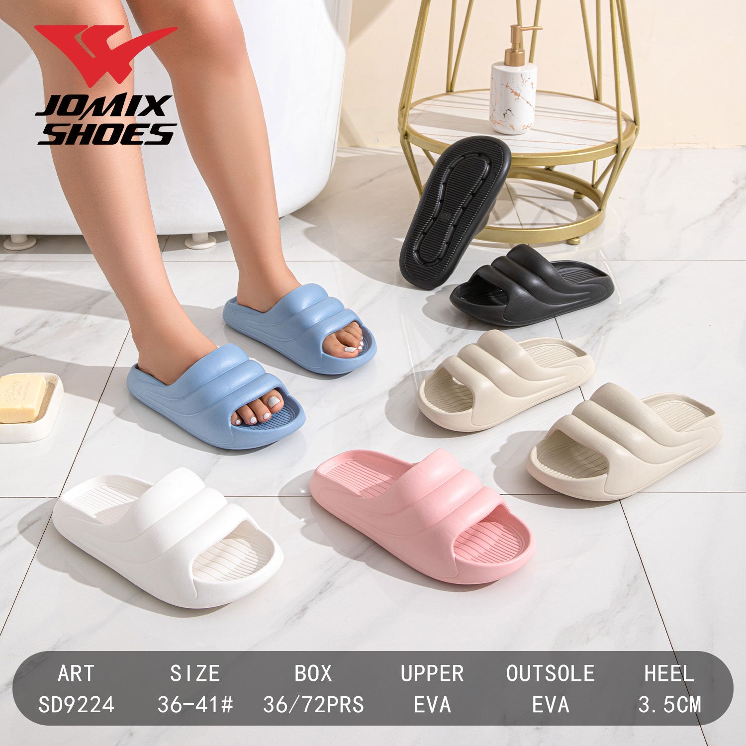 Ciabatte Da Donna Sd9224 - Fornitura all'ingrosso di Ciabatte Donna da Jomix Shoes B2B