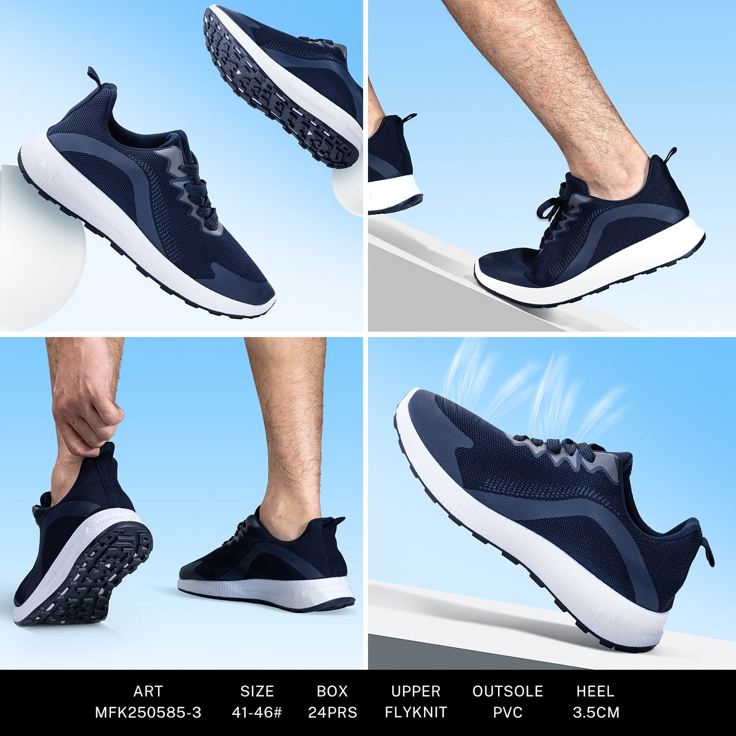 Casual Shoes Man Mfk250585 - 3 - Fornitura all'ingrosso di Sneakers uomo da Jomix Shoes B2B