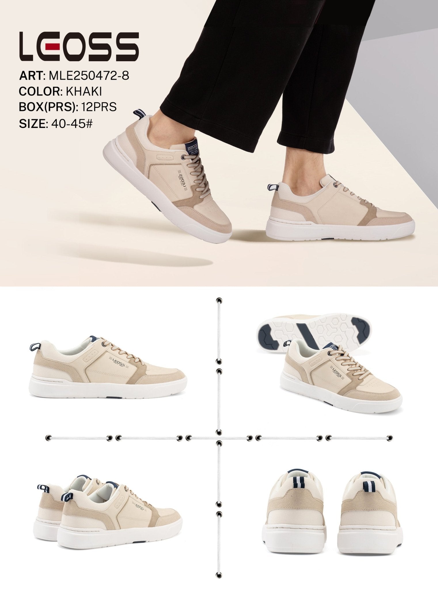 Casual Shoes Man Mle250472 - 8 - Fornitura all'ingrosso di Scarpe Uomo da Jomix Shoes B2B