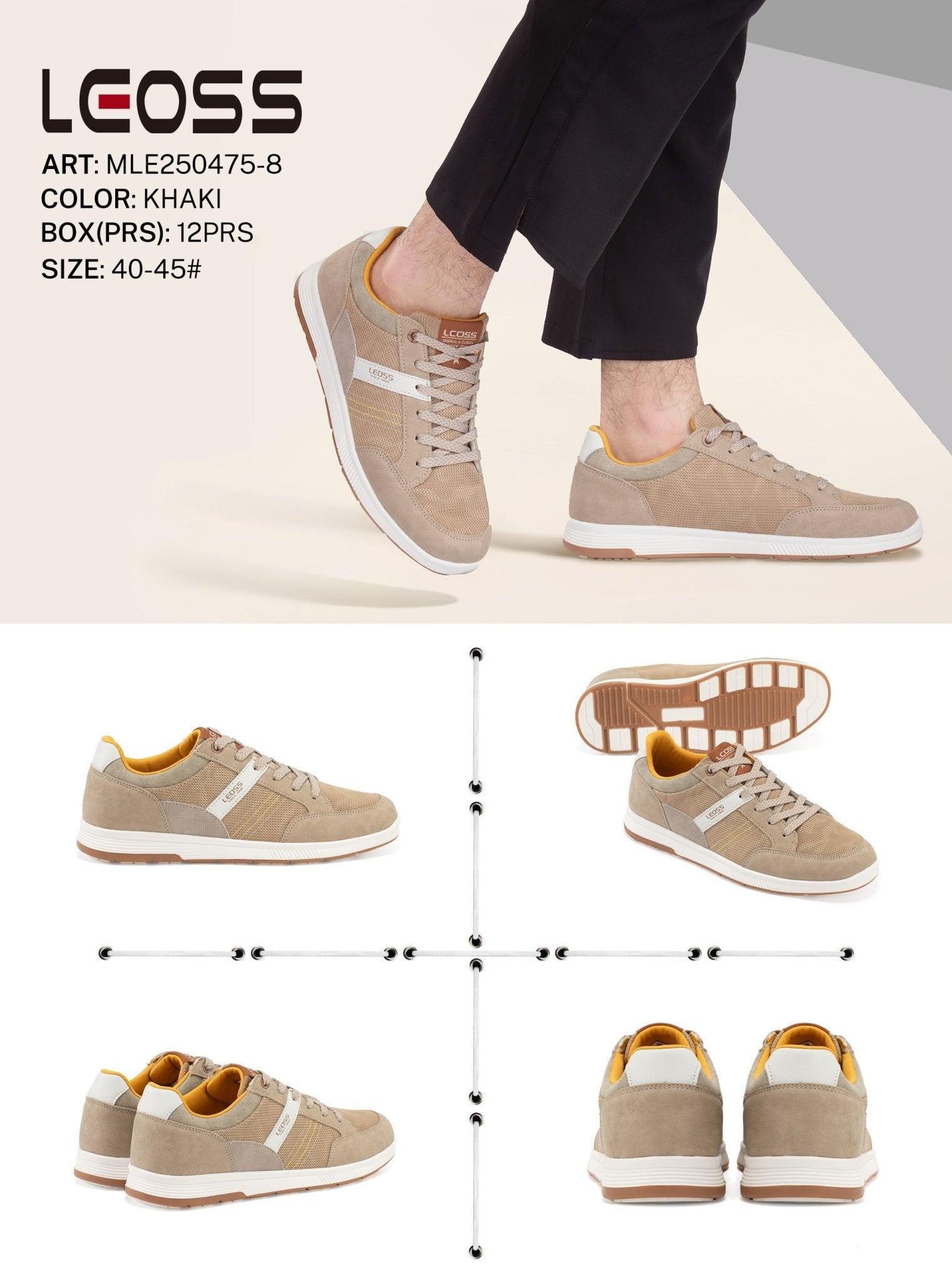 Casual Shoes Man Mle250475 - 8 - Fornitura all'ingrosso di Sneakers uomo da Jomix Shoes B2B