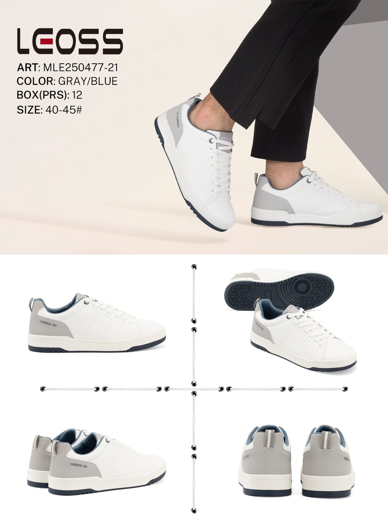Casual Shoes Man Mle250477 - 21 - Fornitura all'ingrosso di Scarpe Uomo da Jomix Shoes B2B