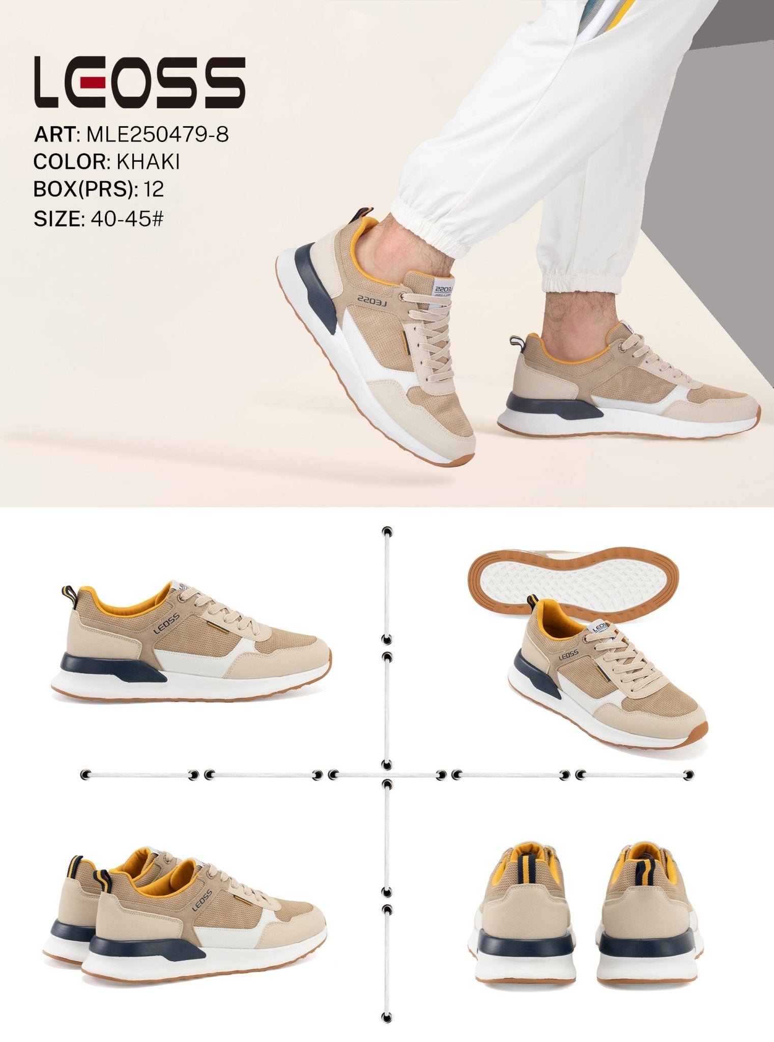Casual Shoes Man Mle250479 - 8 - Fornitura all'ingrosso di Scarpe Uomo da Jomix Shoes B2B