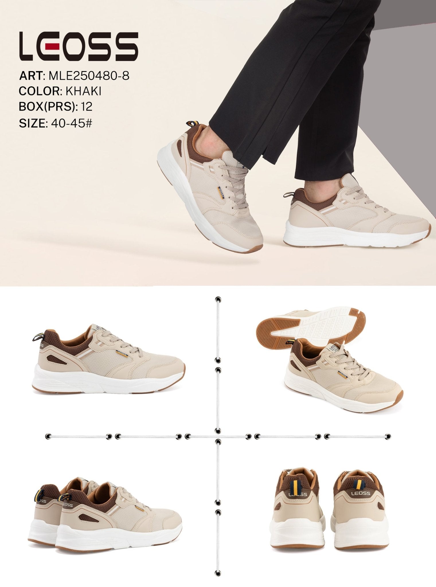Casual Shoes Man Mle250480 - 8 - Fornitura all'ingrosso di Sneakers uomo da Jomix Shoes B2B