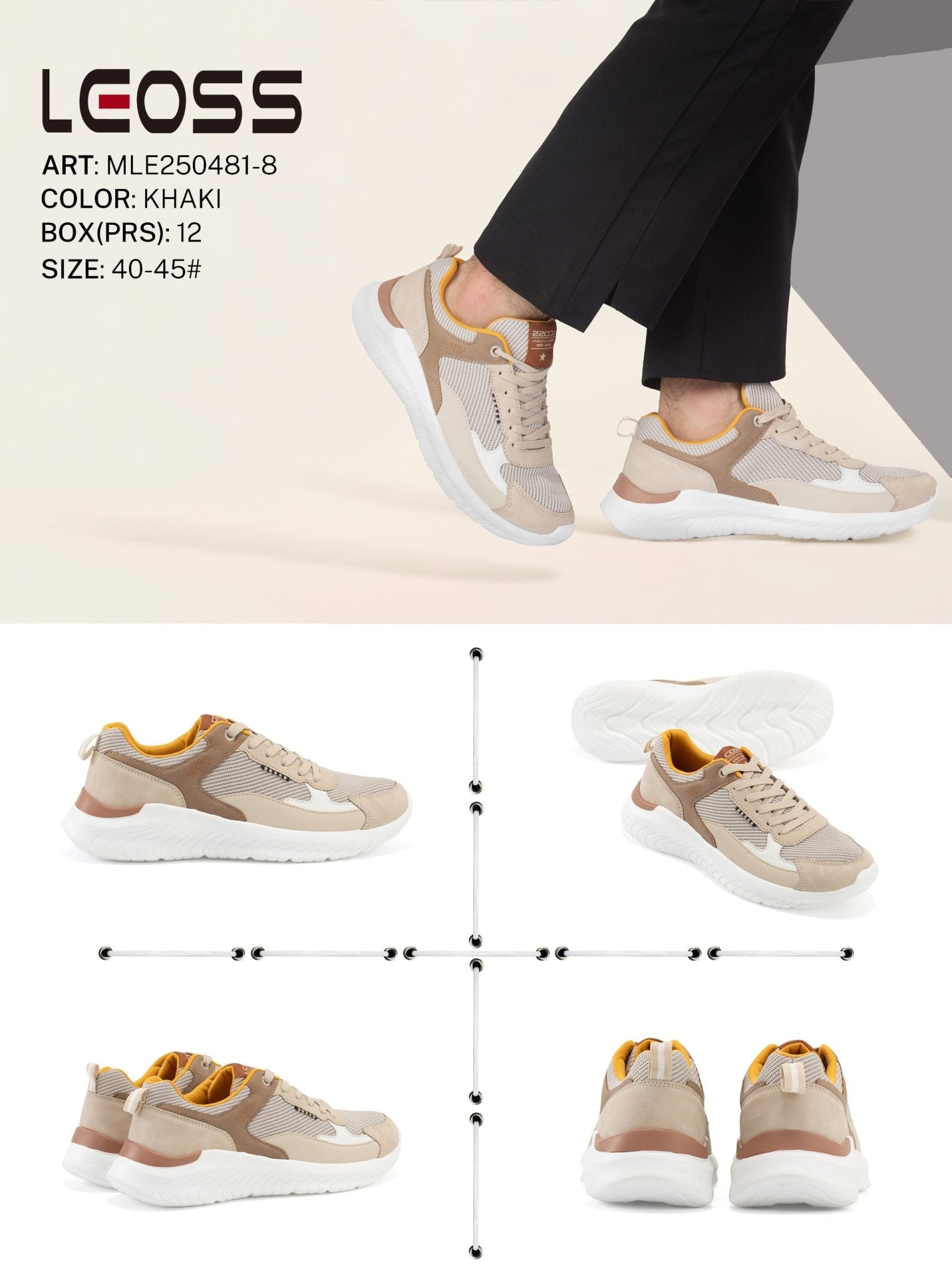 Casual Shoes Man Mle250481 - 8 - Fornitura all'ingrosso di Scarpe Uomo da Jomix Shoes B2B