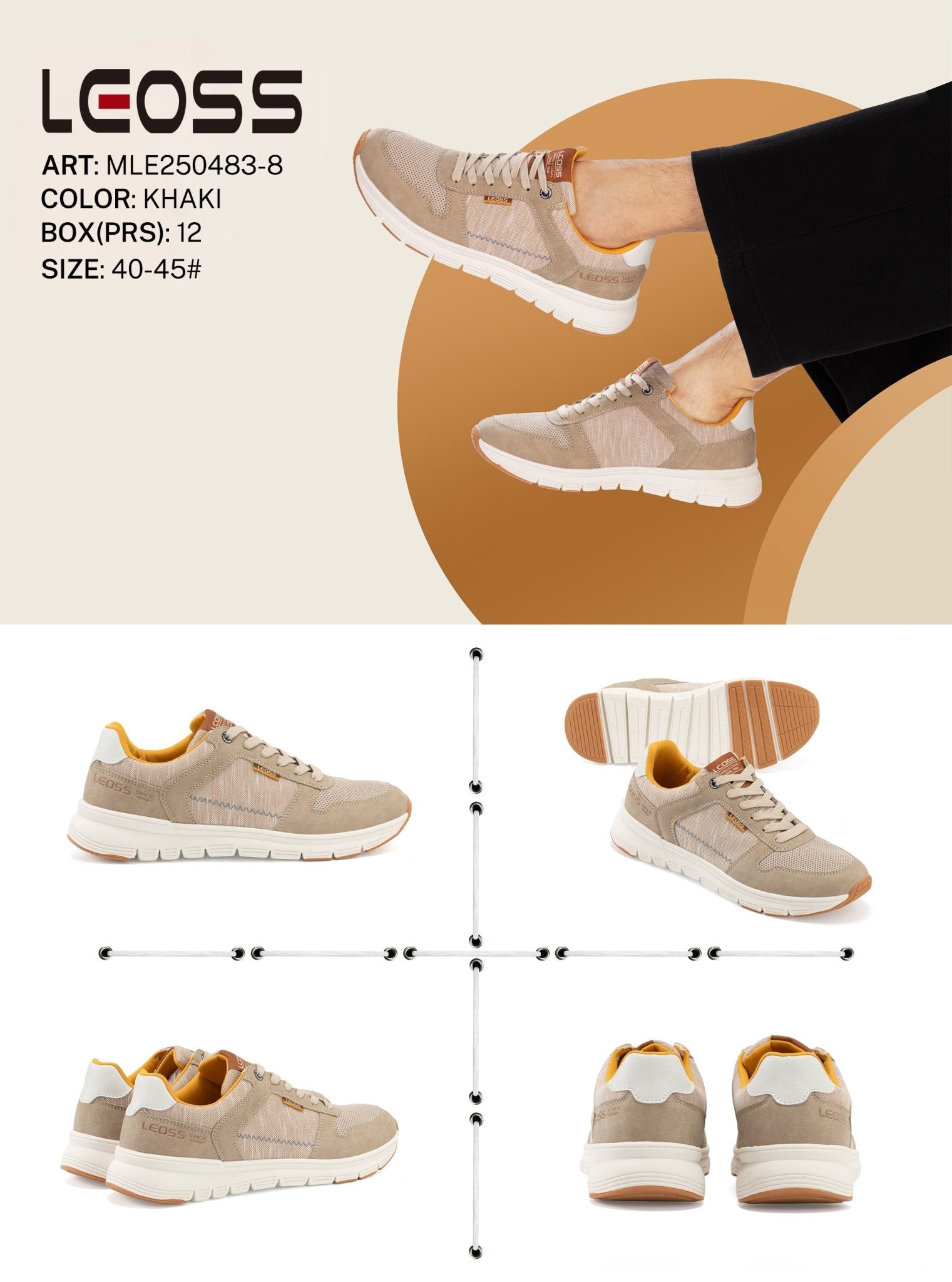 Casual Shoes Man Mle250483 - 8 - Fornitura all'ingrosso di Sneakers uomo da Jomix Shoes B2B