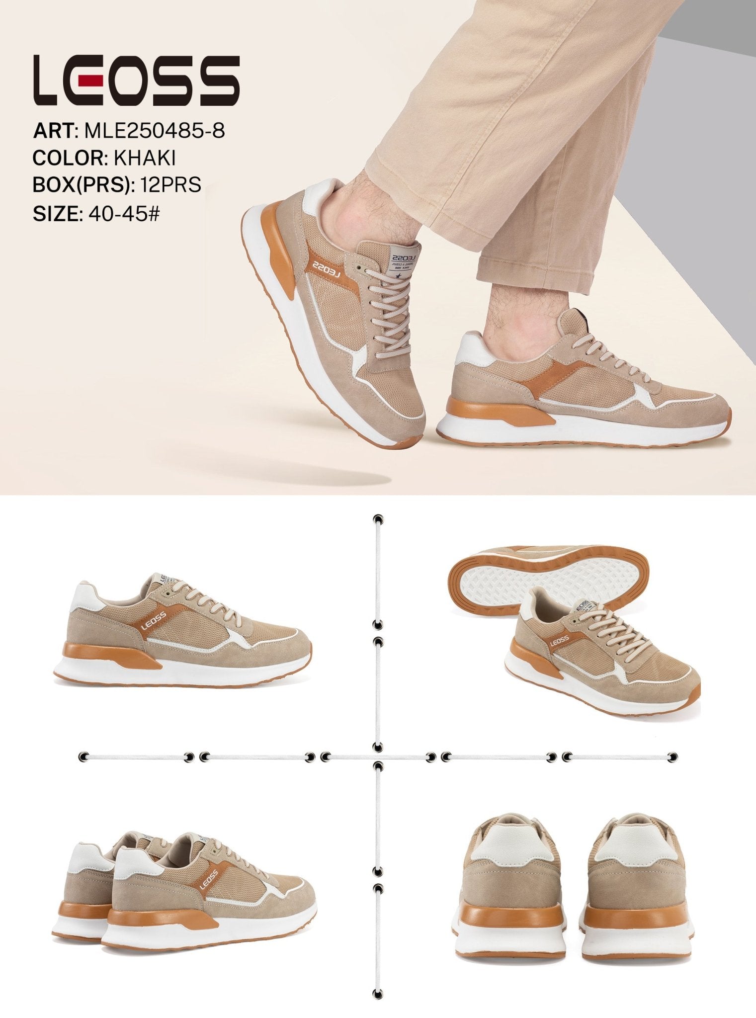 Casual Shoes Man Mle250485 - 8 - Fornitura all'ingrosso di Scarpe Uomo da Jomix Shoes B2B