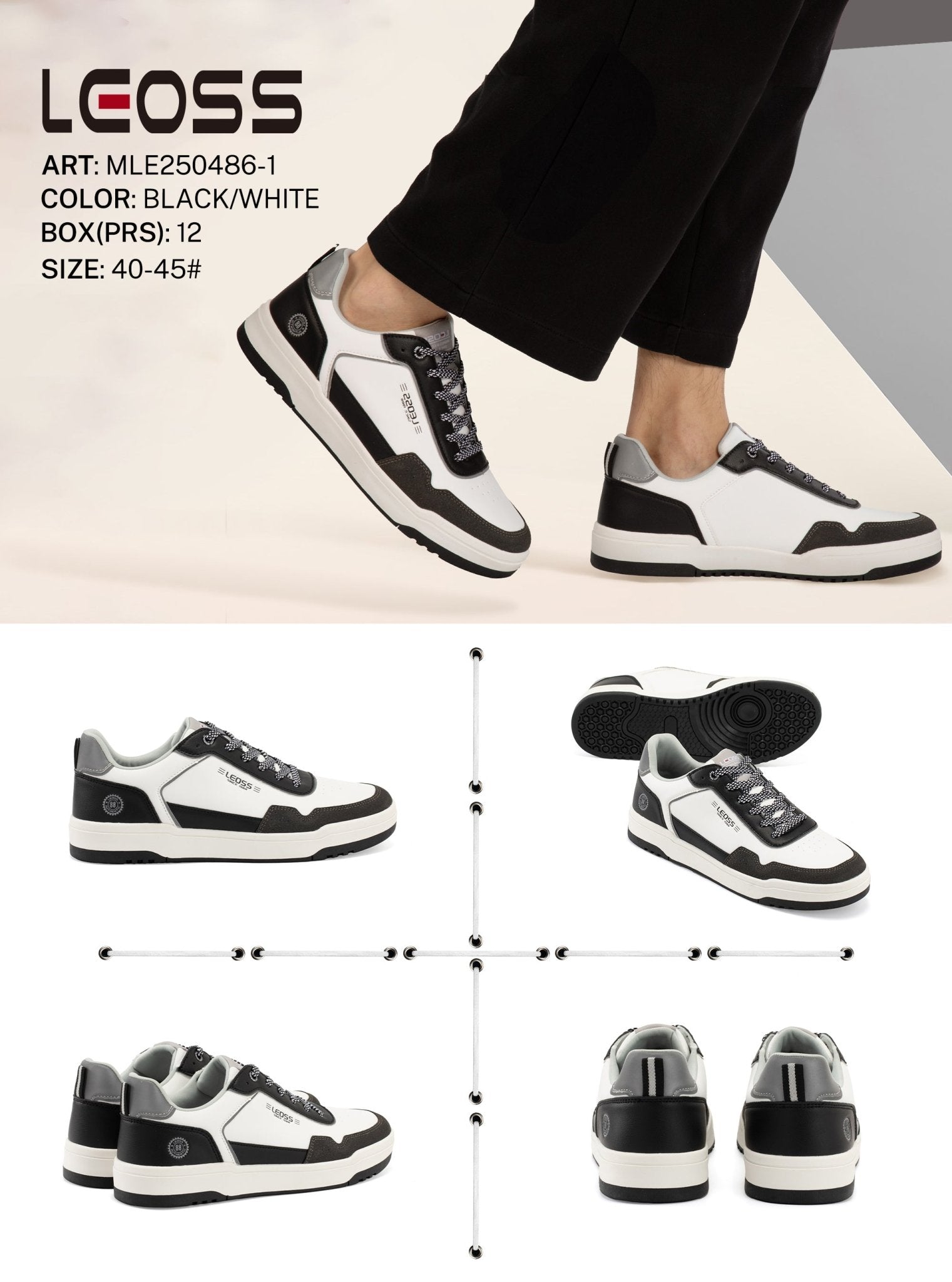 Casual Shoes Man Mle250486 - 1 - Fornitura all&#39;ingrosso di Scarpe Uomo da Jomix Shoes B2B
