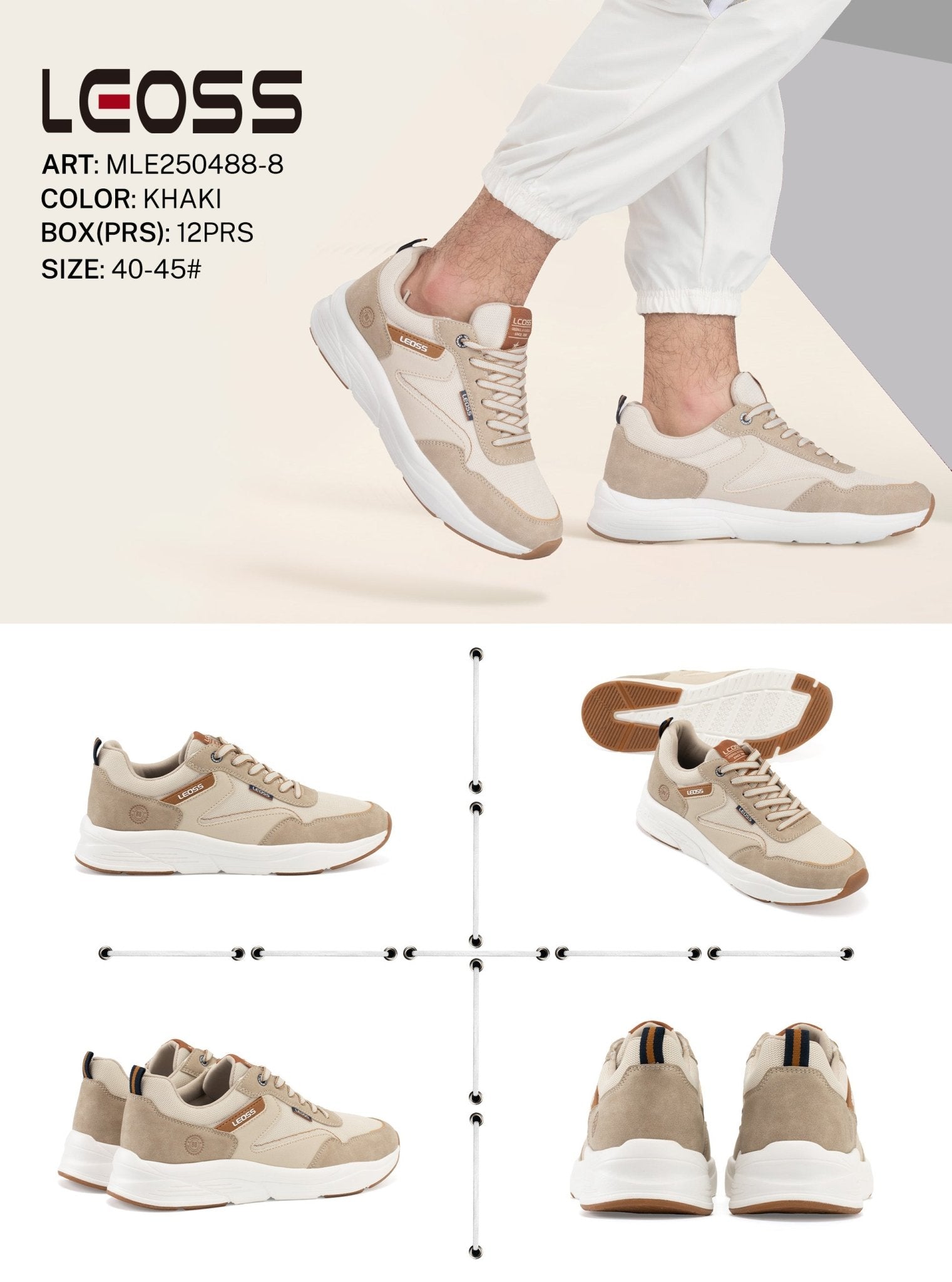 Casual Shoes Man Mle250488 - 8 - Fornitura all'ingrosso di Sneakers uomo da Jomix Shoes B2B
