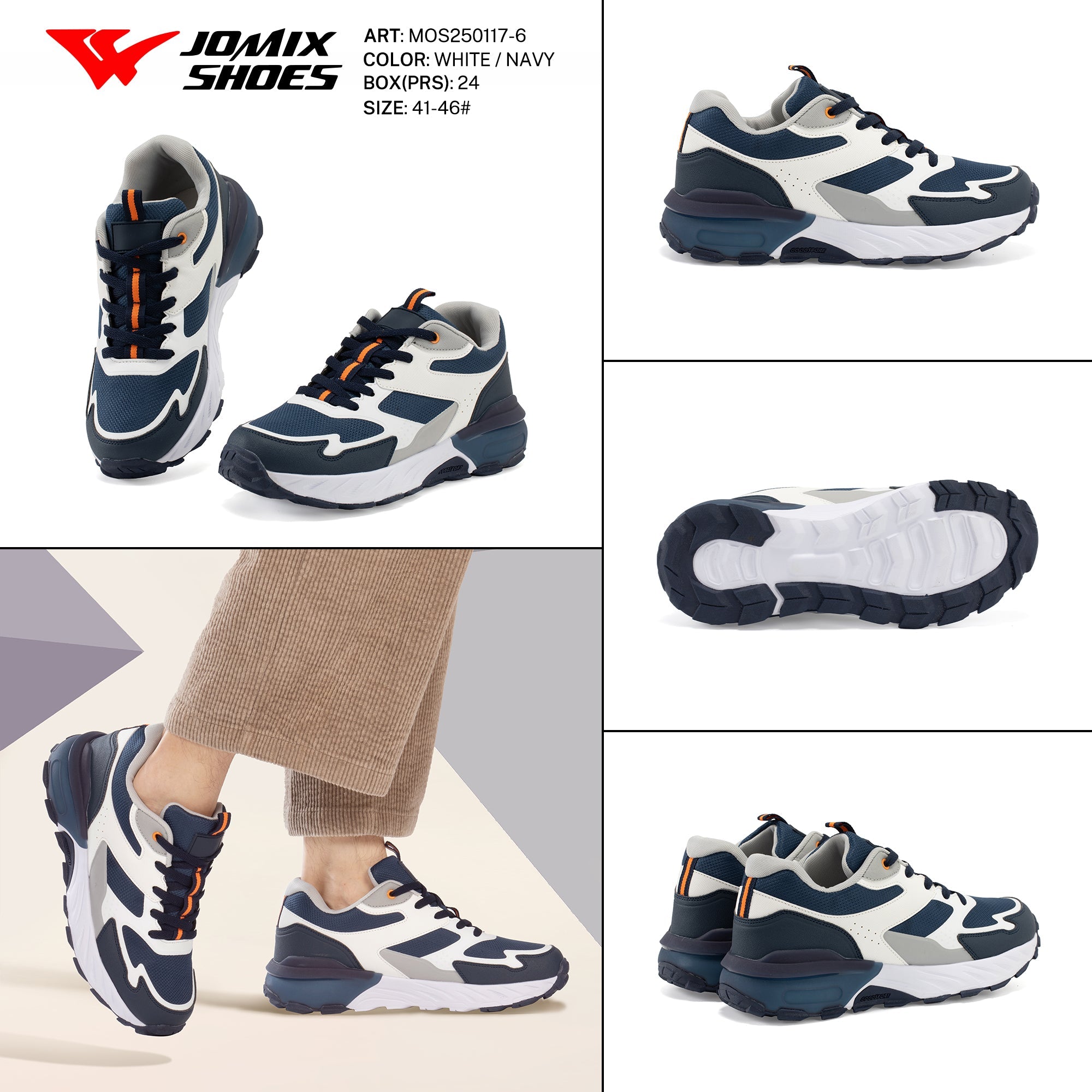 Casual Shoes Man Mos250117 - 6 - Fornitura all'ingrosso di Sneakers uomo da Jomix Shoes B2B
