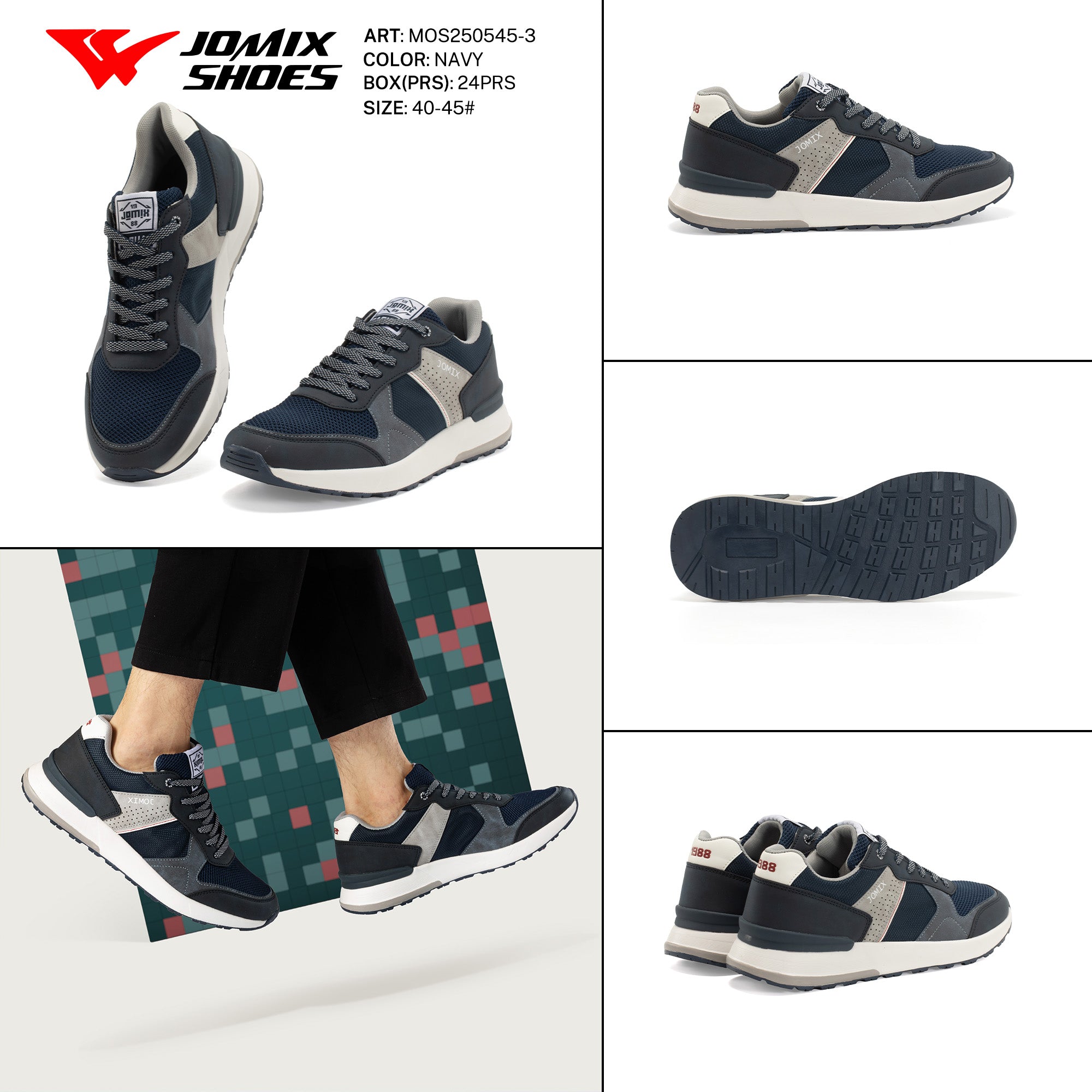 Casual Shoes Man Mos250545 - 3 - Fornitura all&#39;ingrosso di Scarpe Uomo da Jomix Shoes B2B
