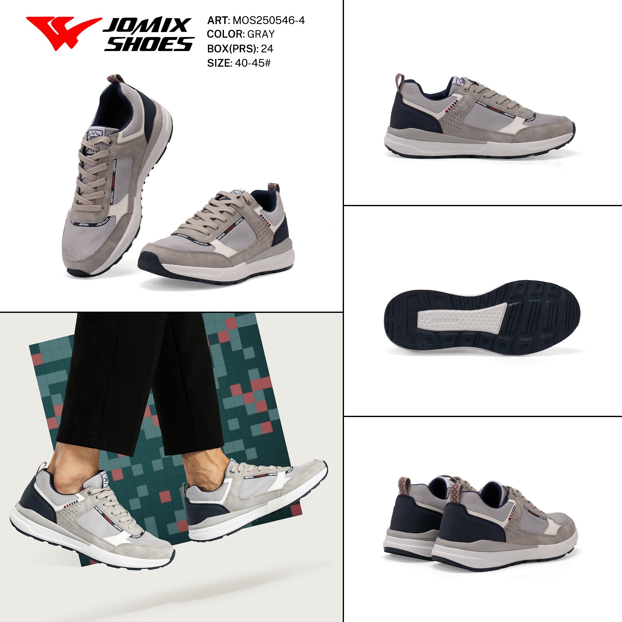 Casual Shoes Man Mos250546 - 4 - Fornitura all'ingrosso di Scarpe Uomo da Jomix Shoes B2B