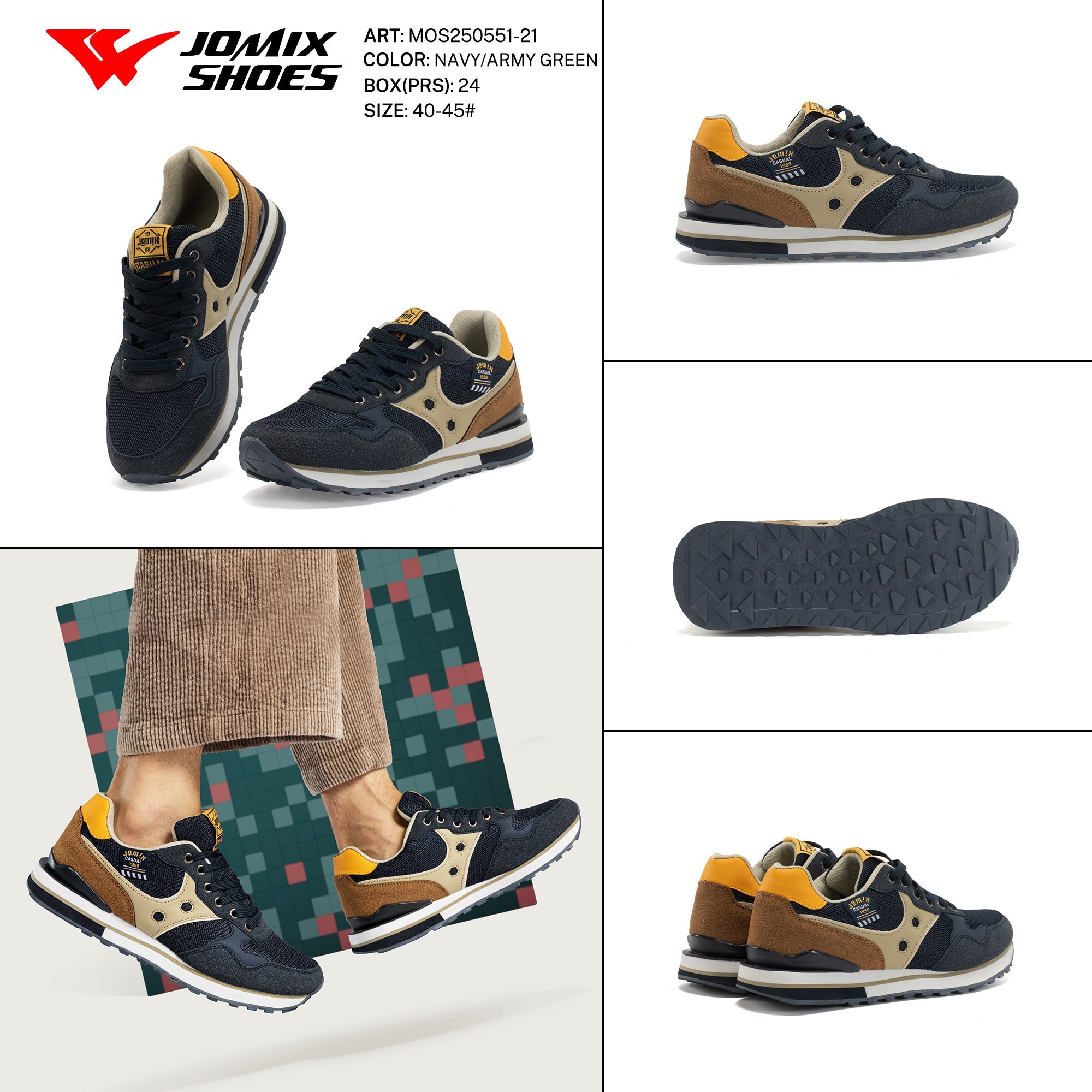 Casual Shoes Man Mos250551 - 21 - Fornitura all&#39;ingrosso di Sneakers uomo da Jomix Shoes B2B