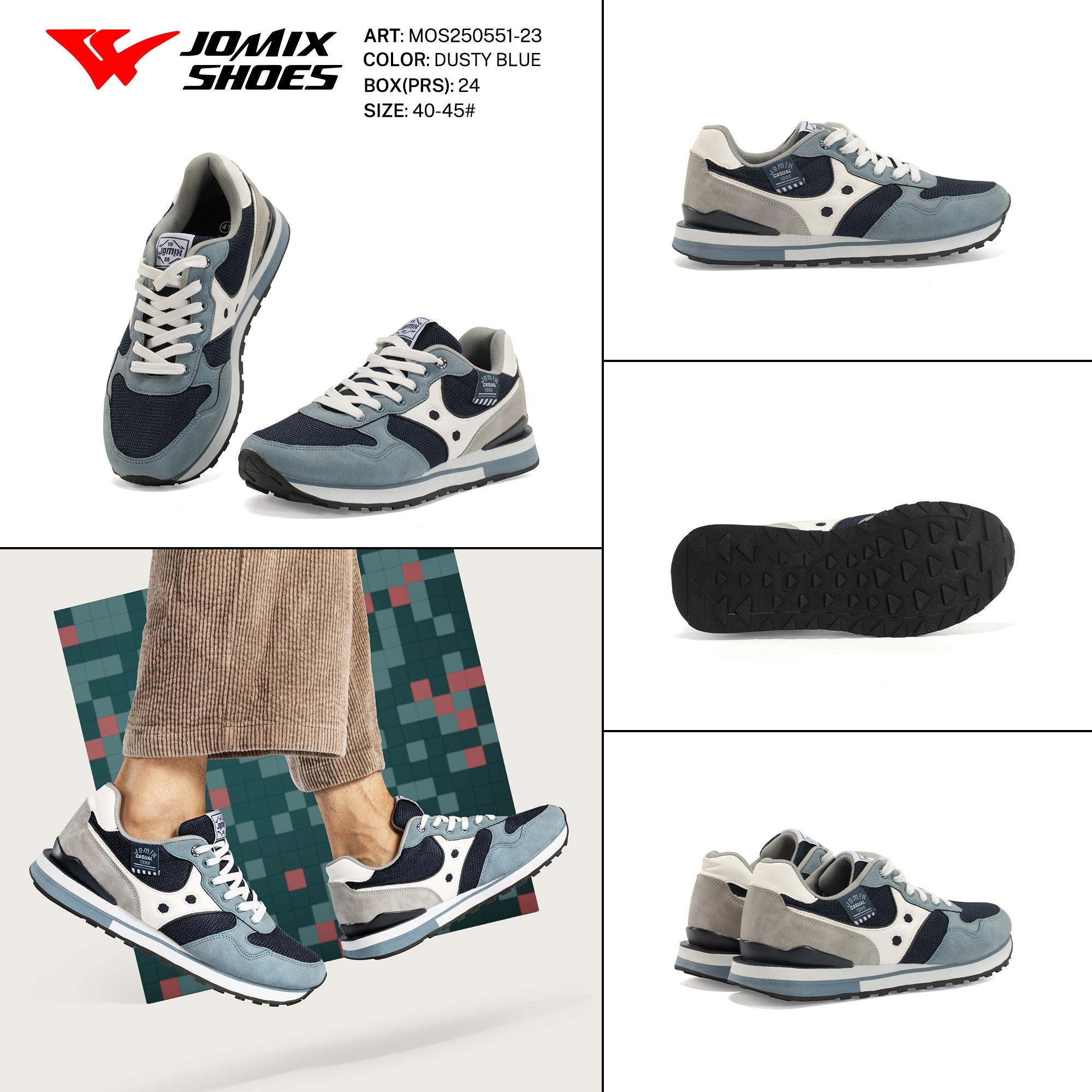 Casual Shoes Man Mos250551 - 23 - Fornitura all'ingrosso di Sneakers uomo da Jomix Shoes B2B