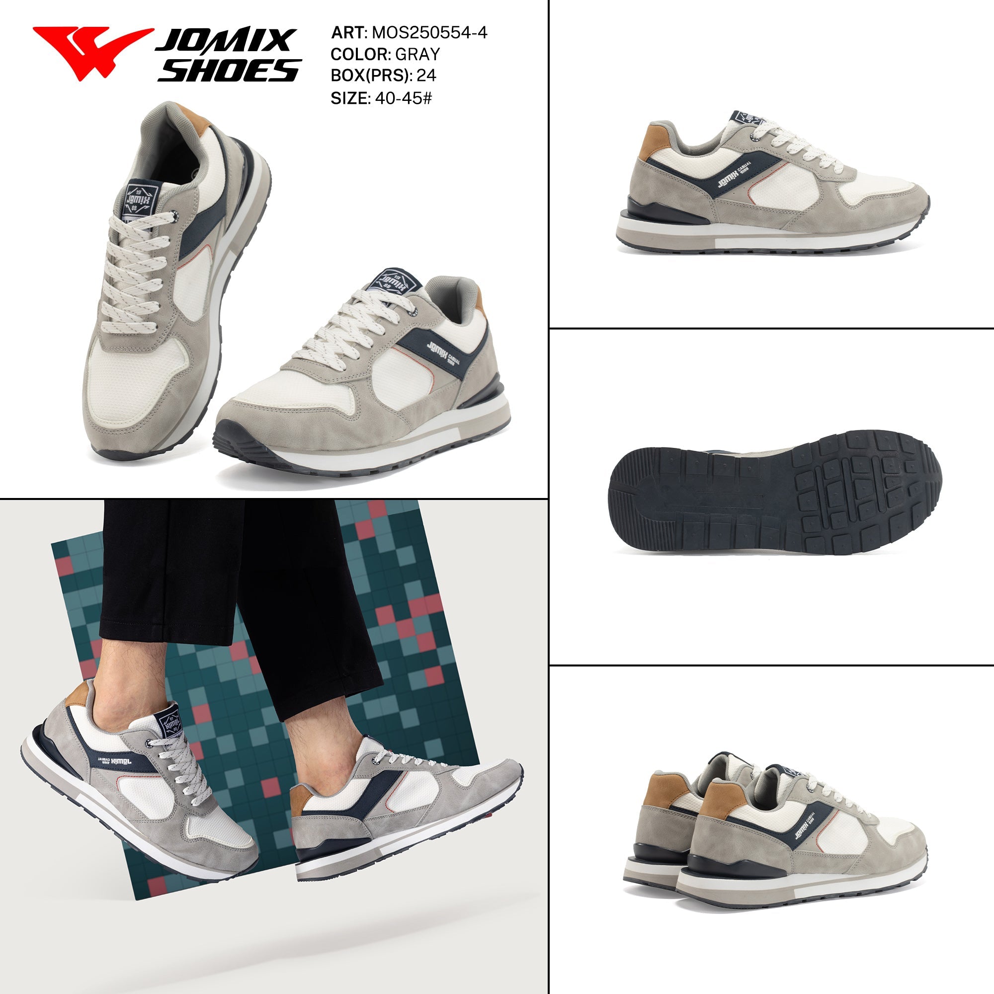 Casual Shoes Man Mos250554 - 4 - Fornitura all'ingrosso di Scarpe Uomo da Jomix Shoes B2B
