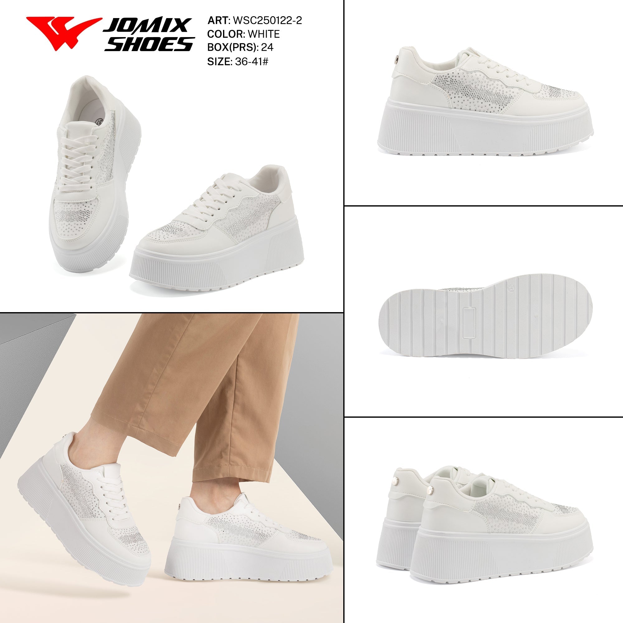 Casual Shoes Woman Wsc250122 - 2 - Fornitura all'ingrosso di Sneakers Donna da Jomix Shoes B2B