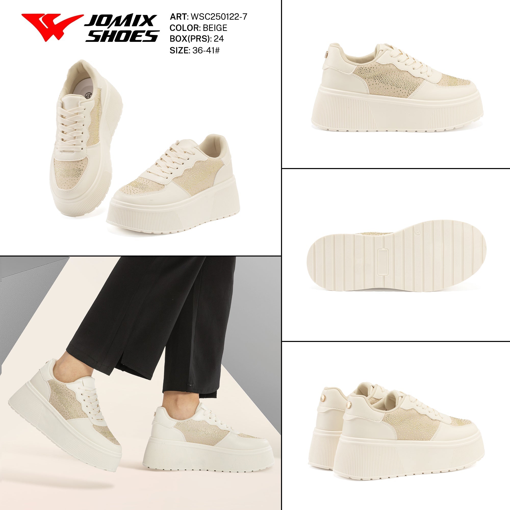 Casual Shoes Woman Wsc250122 - 7 - Fornitura all'ingrosso di Sneakers Donna da Jomix Shoes B2B
