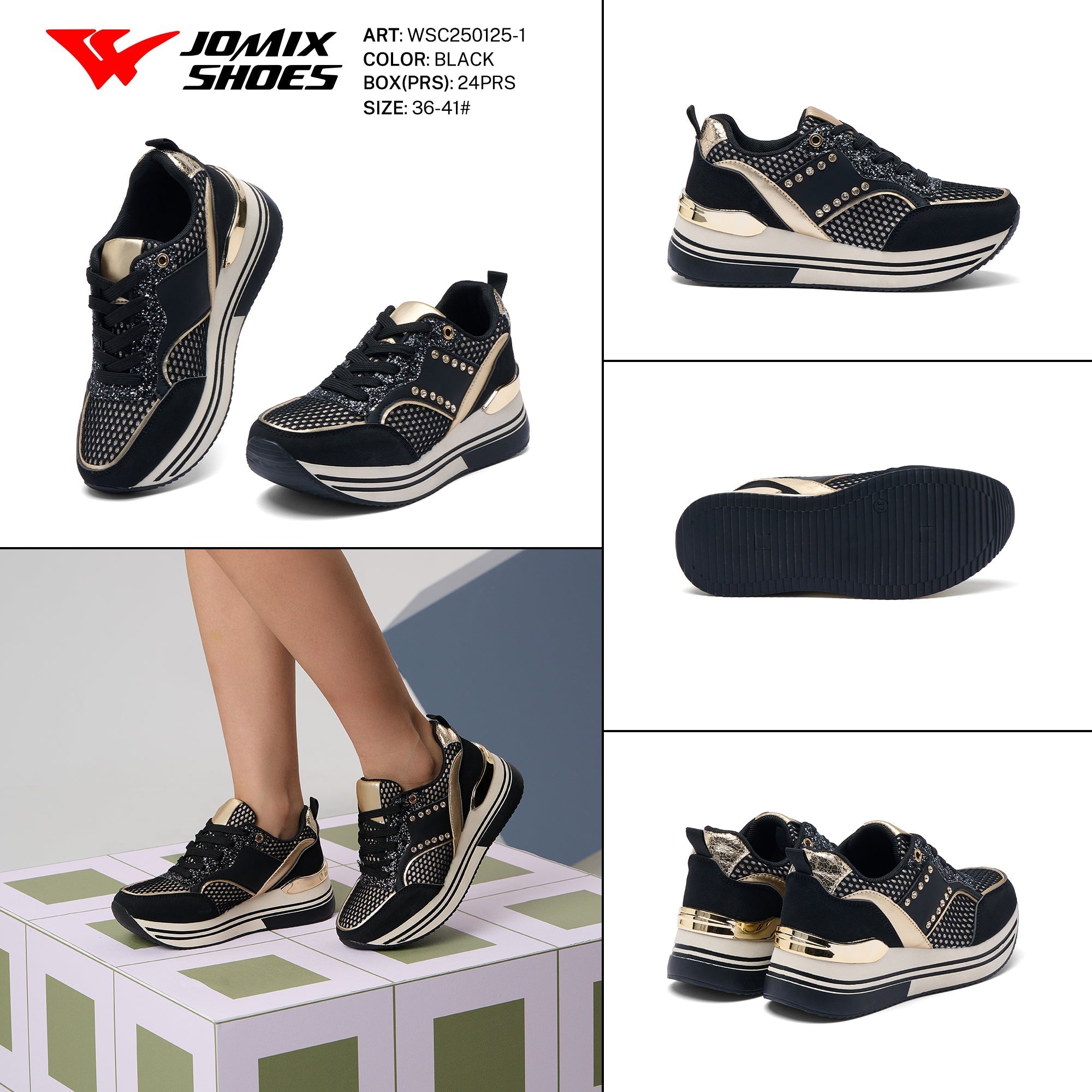 Casual Shoes Woman Wsc250125 - 1 - Fornitura all'ingrosso di Sneakers Donna da Jomix Shoes B2B