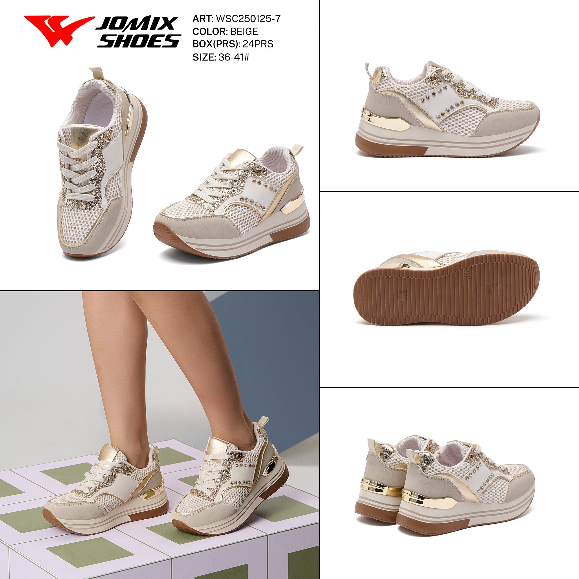 Casual Shoes Woman Wsc250125 - 7 - Fornitura all'ingrosso di Sneakers Donna da Jomix Shoes B2B
