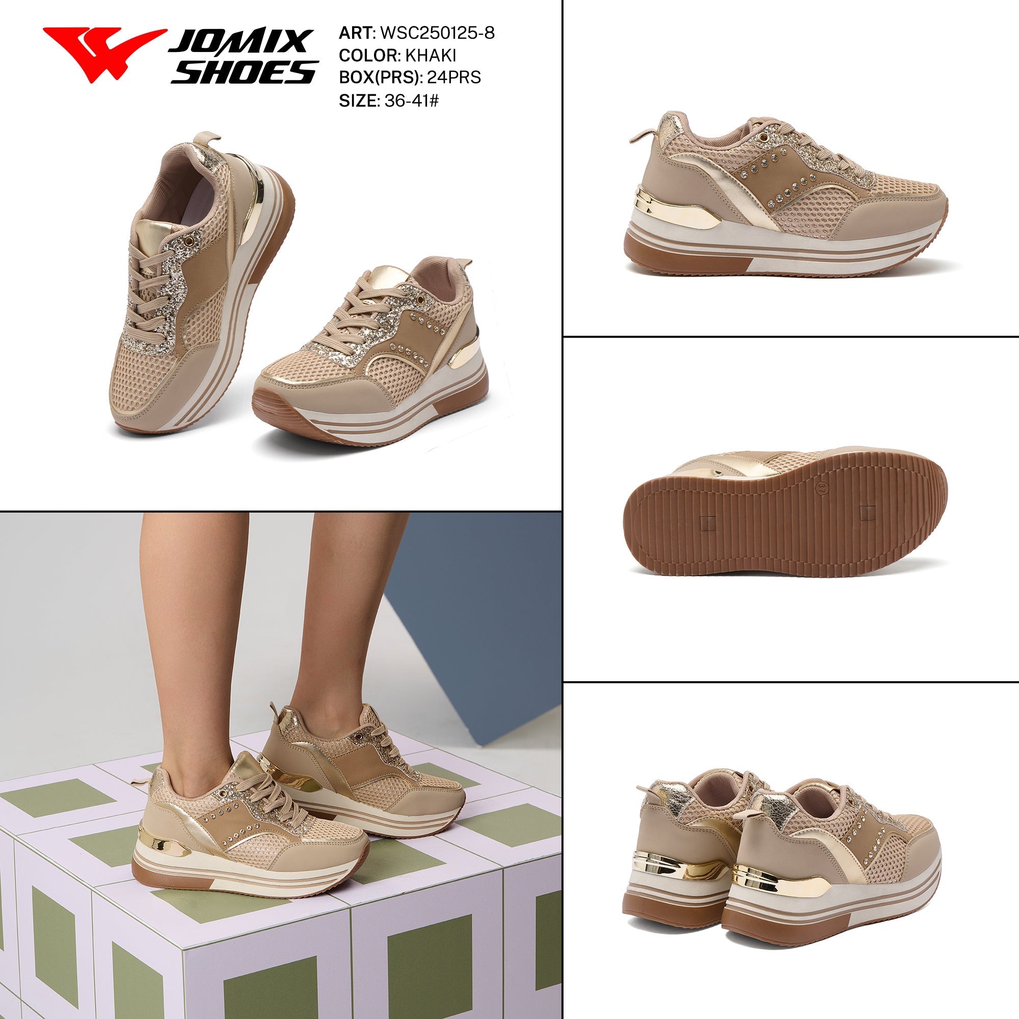 Casual Shoes Woman Wsc250125 - 8 - Fornitura all'ingrosso di Sneakers Donna da Jomix Shoes B2B