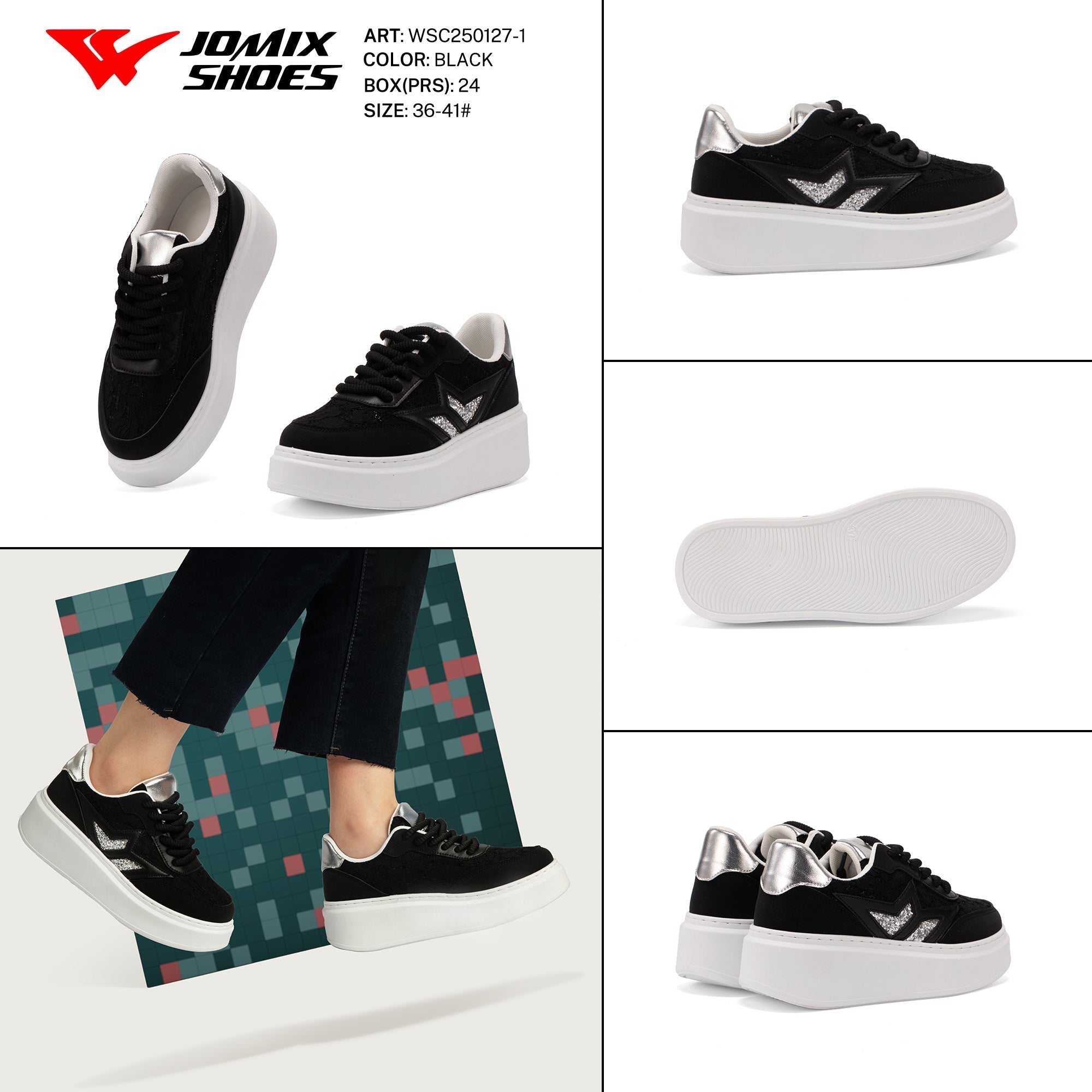 Casual Shoes Woman Wsc250127 - 1 - Fornitura all'ingrosso di Sneakers Donna da Jomix Shoes B2B
