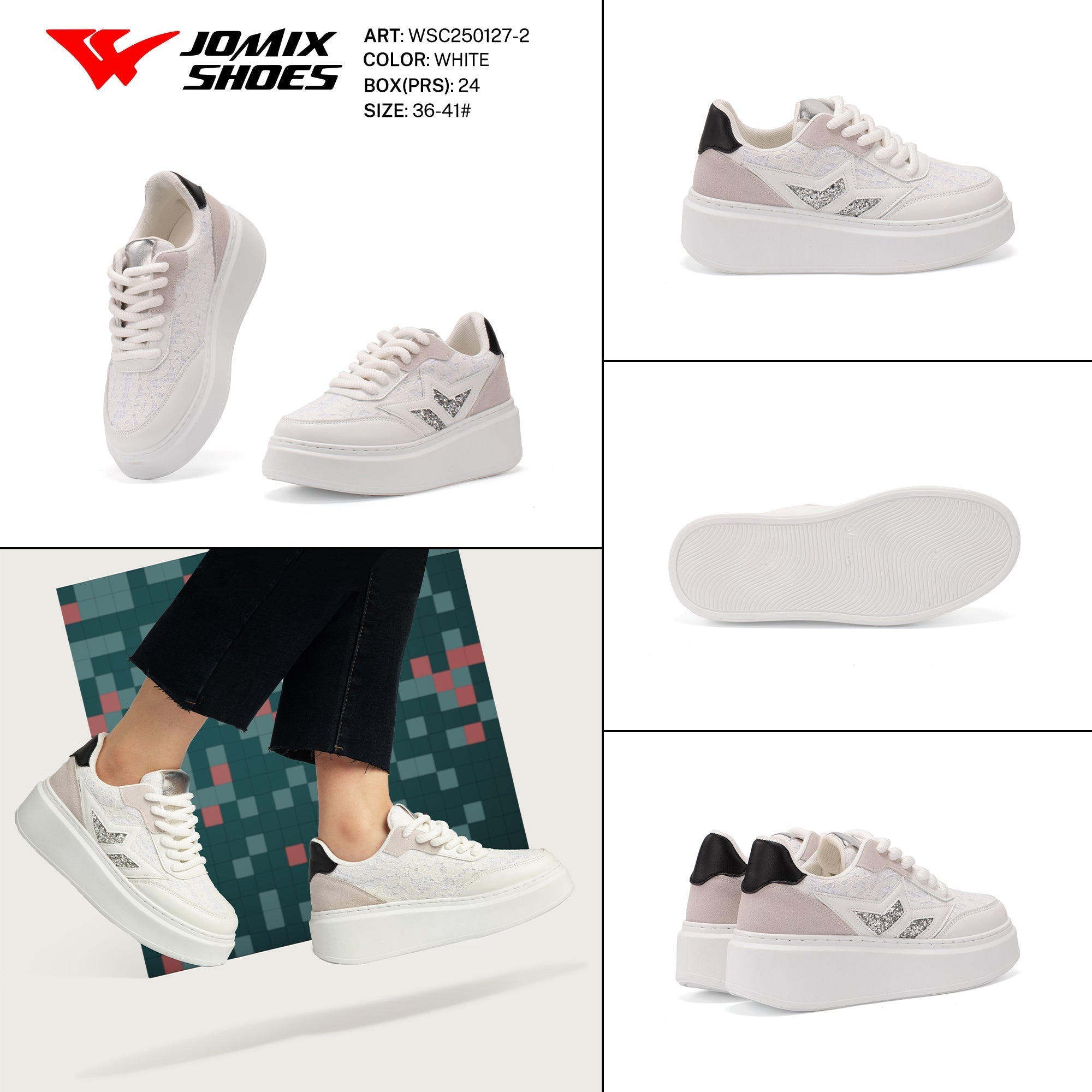 Casual Shoes Woman Wsc250127 - 2 - Fornitura all'ingrosso di Sneakers Donna da Jomix Shoes B2B