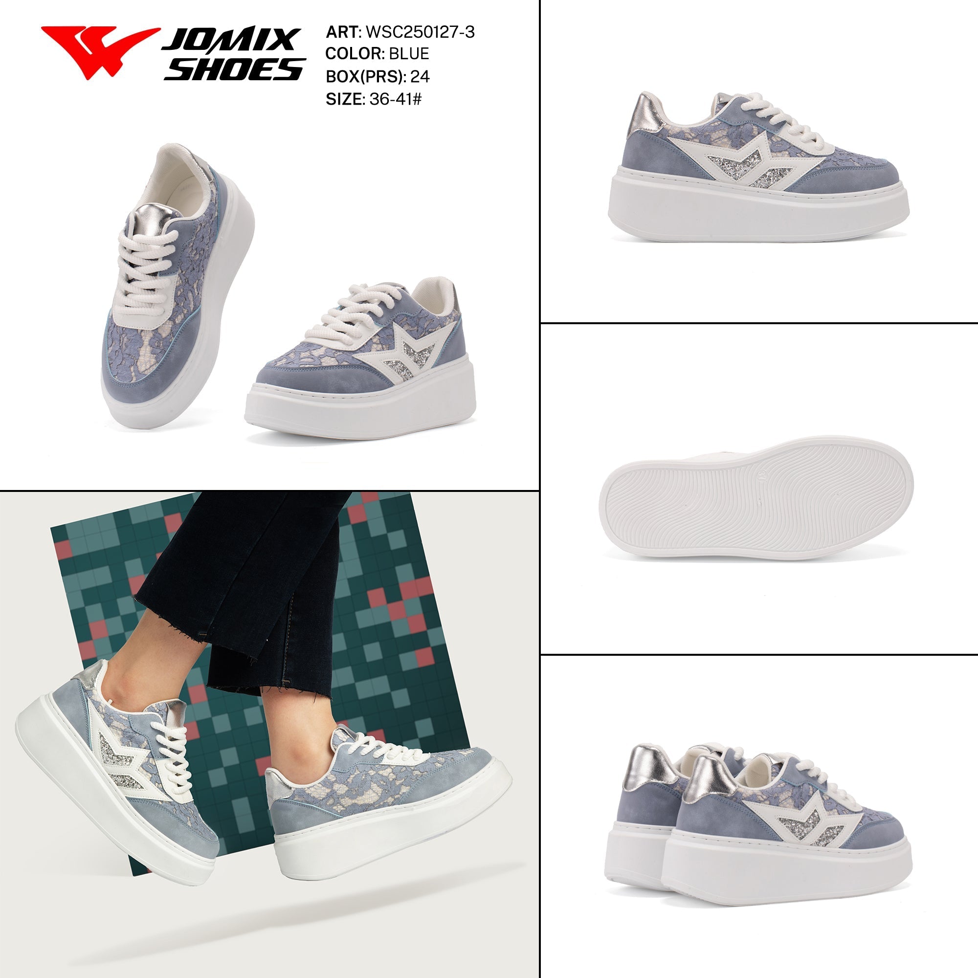 Casual Shoes Woman Wsc250127 - 3 - Fornitura all'ingrosso di Sneakers Donna da Jomix Shoes B2B