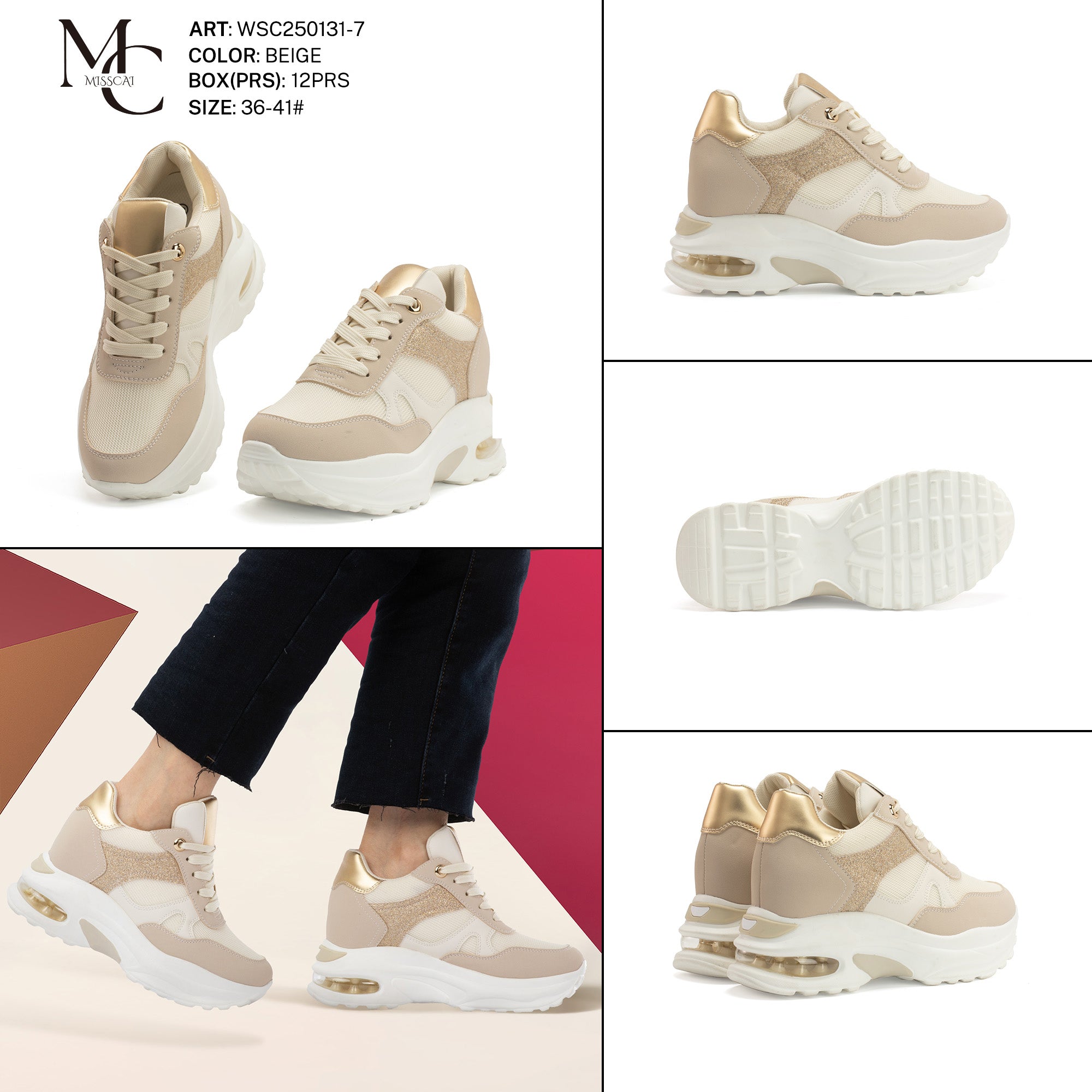 Casual Shoes Woman Wsc250131 - 7 - Fornitura all'ingrosso di Sneakers Donna da Jomix Shoes B2B