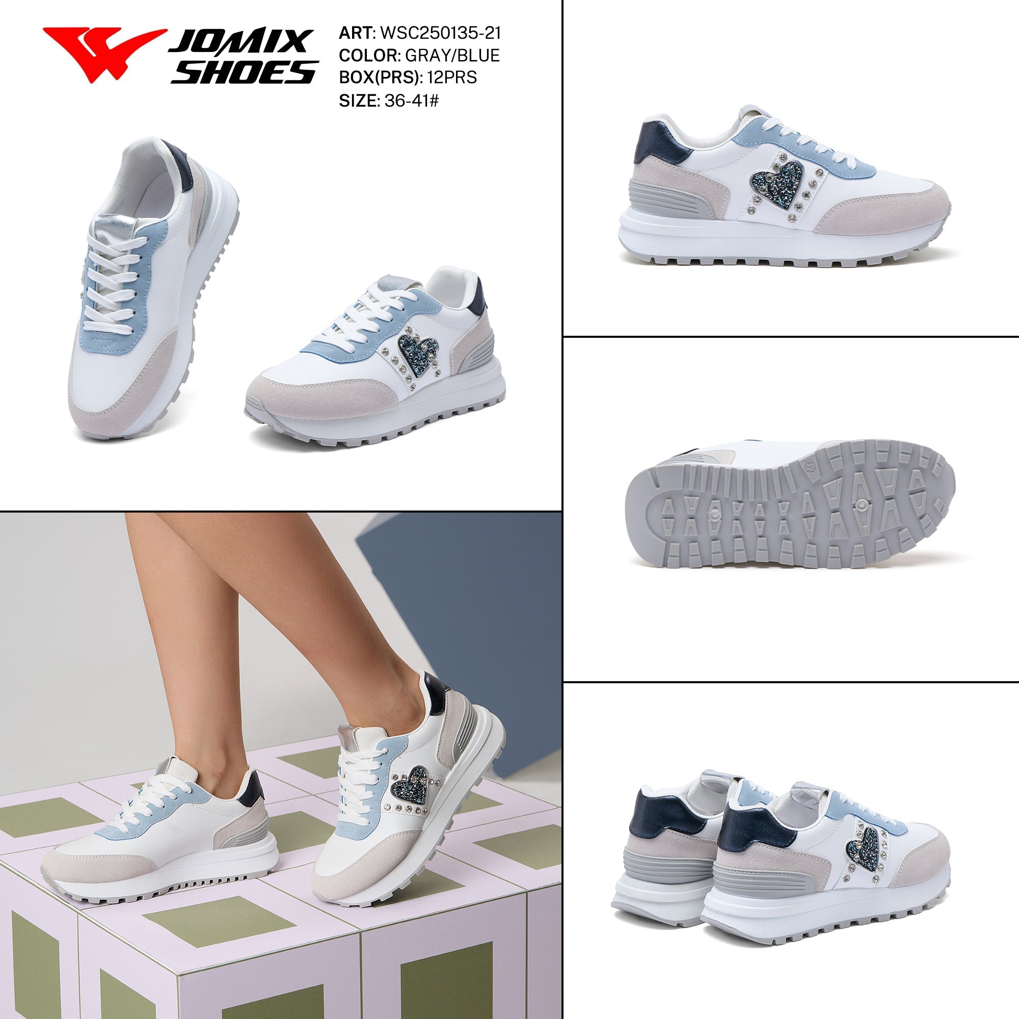 Casual Shoes Woman Wsc250135 - 21 - Fornitura all'ingrosso di Sneakers Donna da Jomix Shoes B2B
