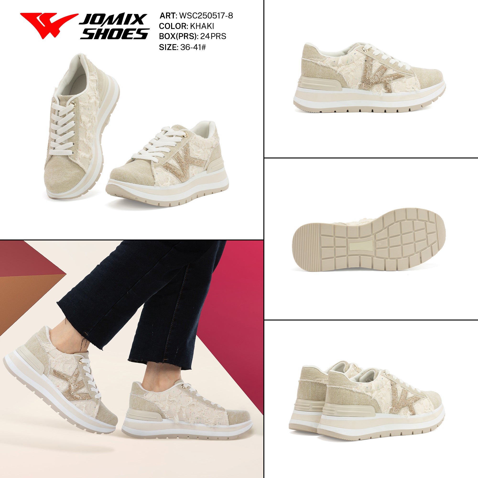 Casual Shoes Woman Wsc250517 - 8 - Fornitura all'ingrosso di Scarpe Donna da Jomix Shoes B2B