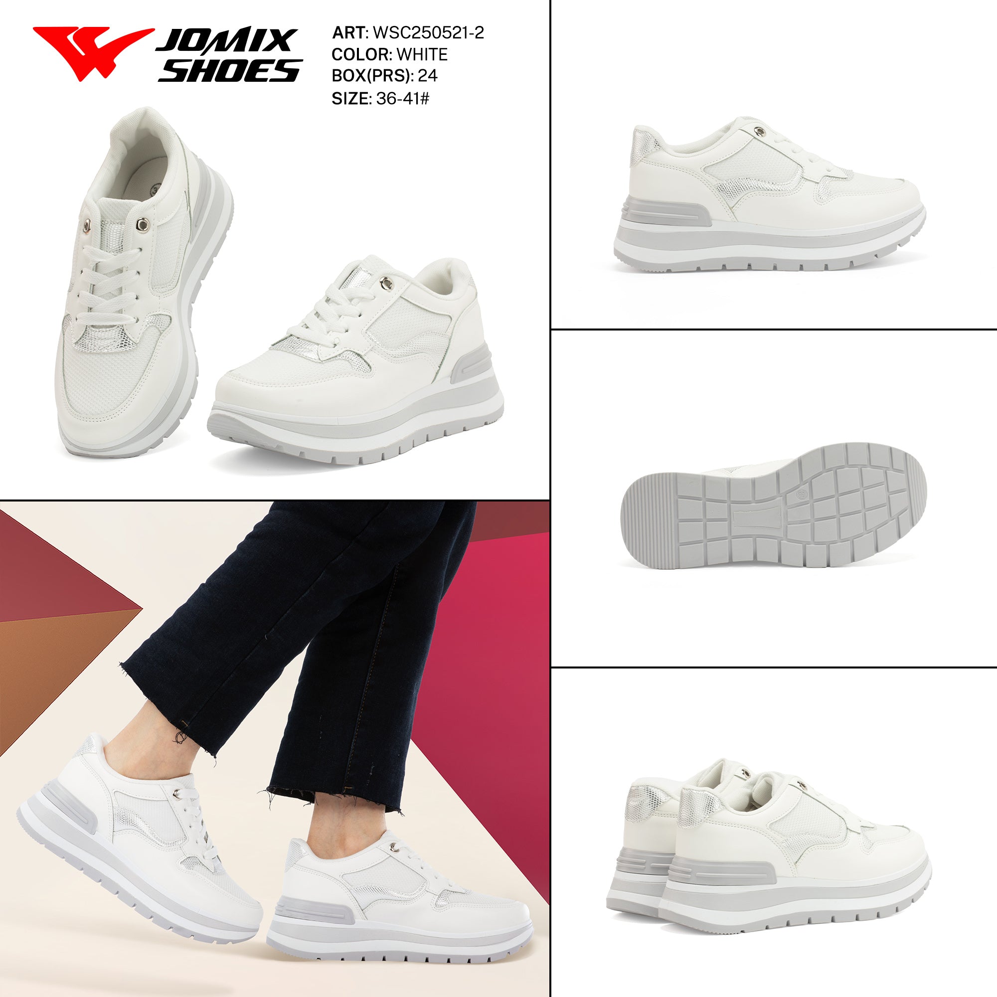 Casual Shoes Woman Wsc250521 - 2 - Fornitura all'ingrosso di Scarpe Donna da Jomix Shoes B2B