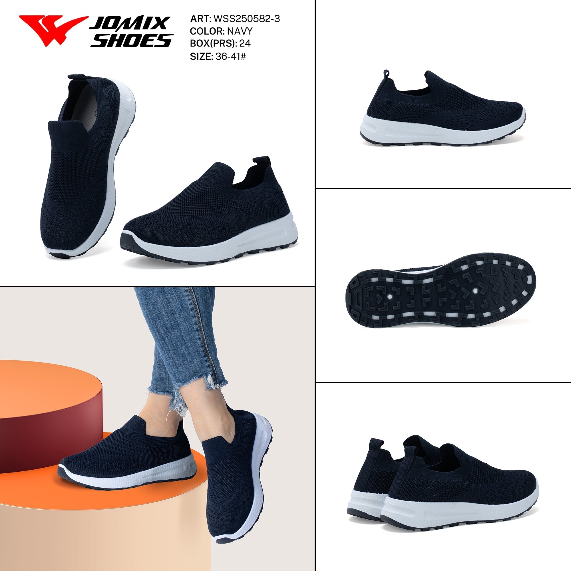 Casual Shoes Woman Wss250582 - 3 - Fornitura all'ingrosso di Sneakers Donna da Jomix Shoes B2B