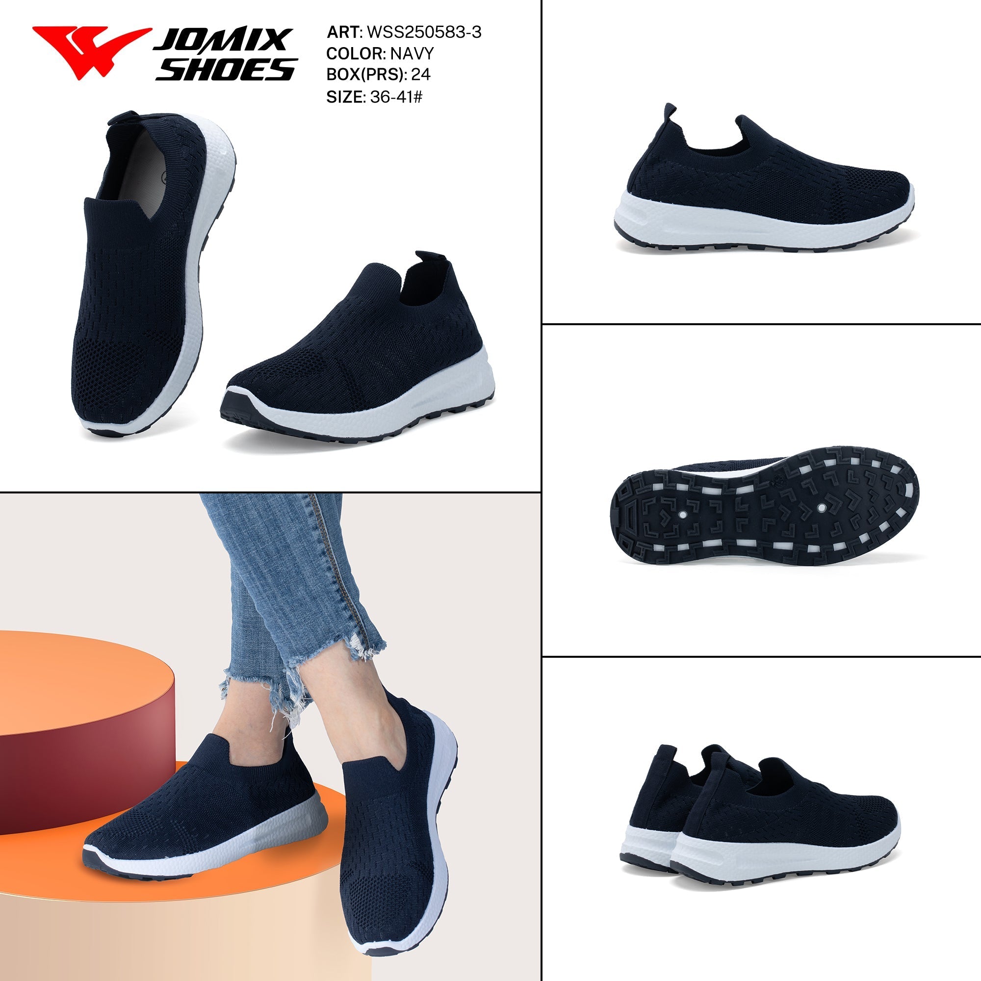 Casual Shoes Woman Wss250583 - 3 - Fornitura all'ingrosso di Sneakers Donna da Jomix Shoes B2B