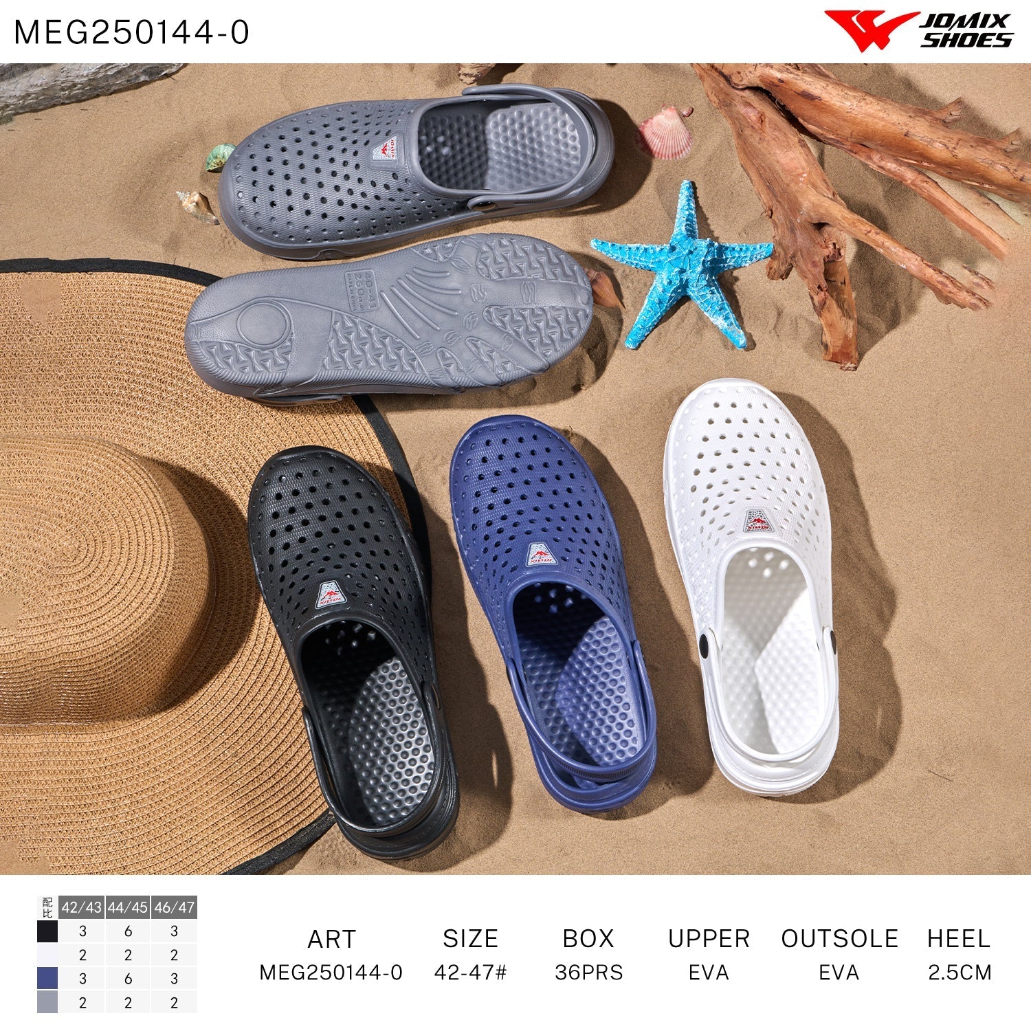 Ciabatte Chiusa Meg250144 - 0 - Fornitura all'ingrosso di Ciabatte Uomo da Jomix Shoes B2B