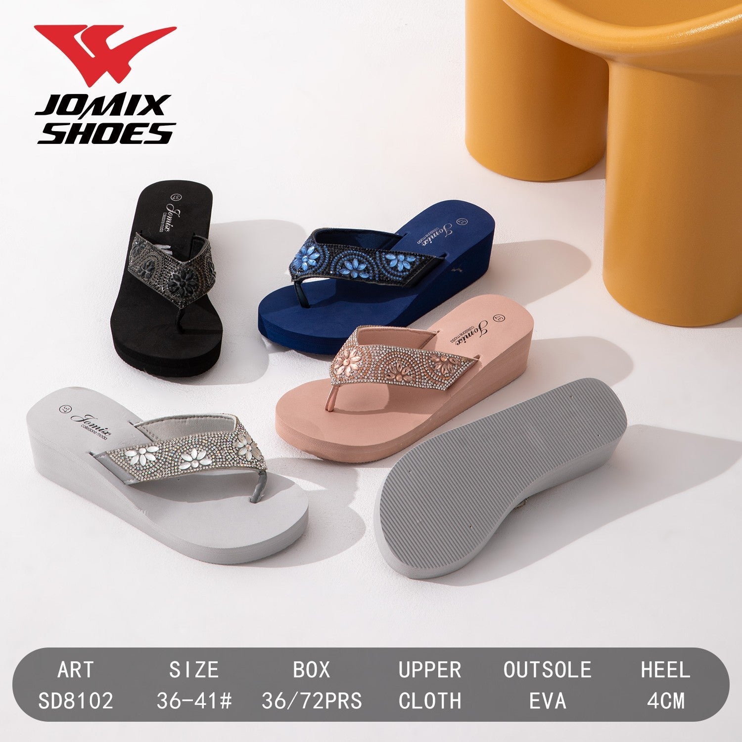 Ciabatte da donna Jomix Shoes SD8102 - Fornitura all'ingrosso di Ciabatte Donna da Jomix Shoes B2B
