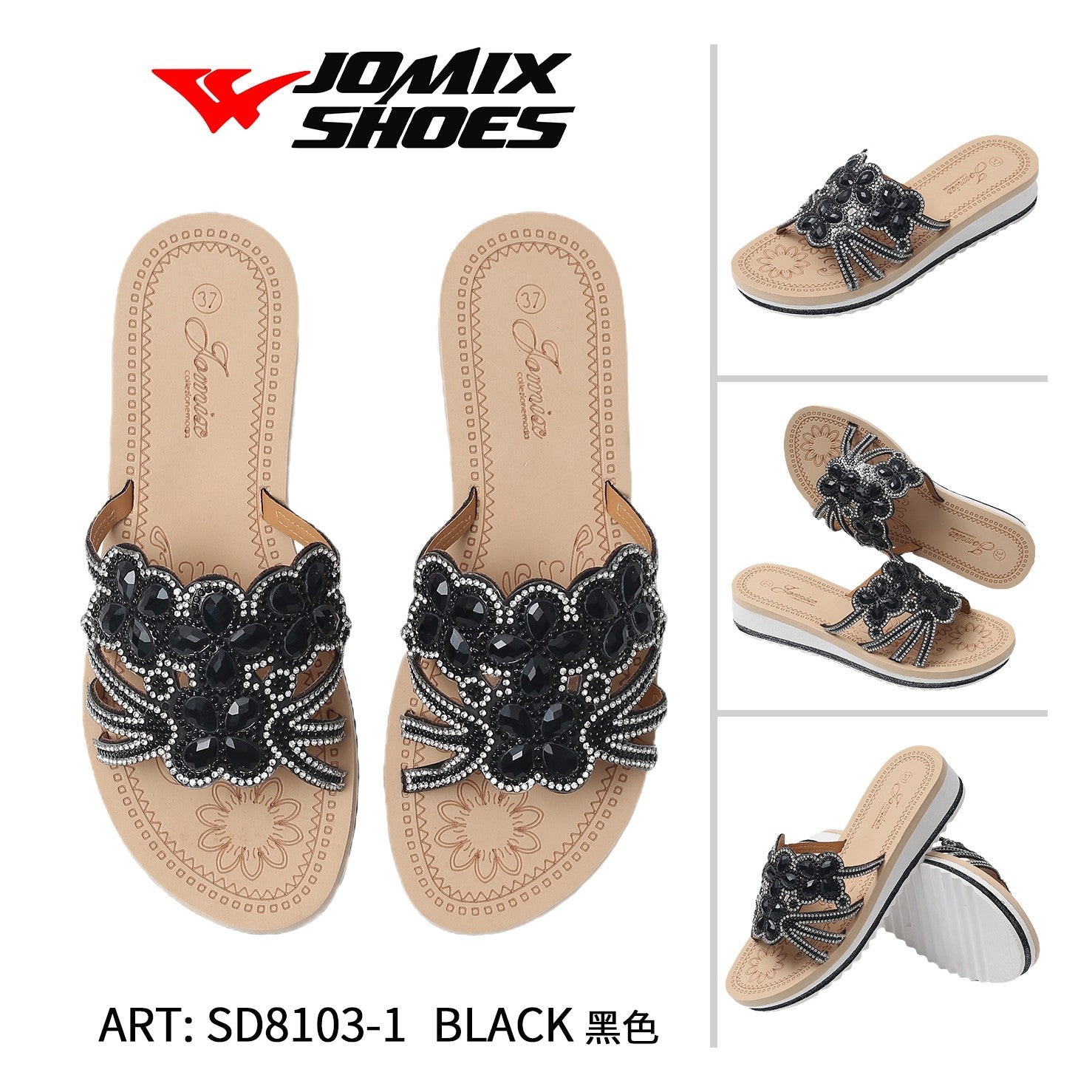 Ciabatte da donna Jomix Shoes SD8103 - 1 - Fornitura all'ingrosso di Sandali Donna da Jomix Shoes B2B