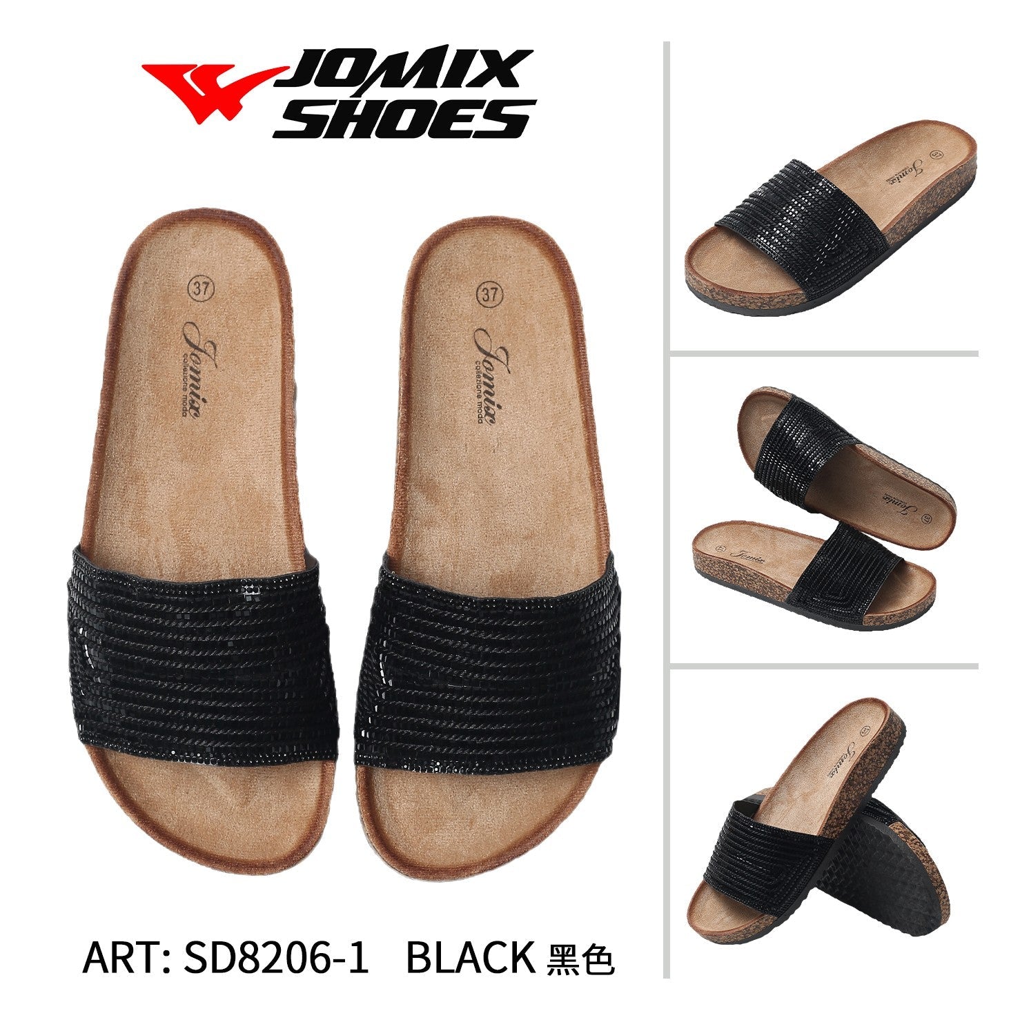 Ciabatte da donna Jomix Shoes SD8206 - 1 - Fornitura all'ingrosso di Sandali Donna da Jomix Shoes B2B