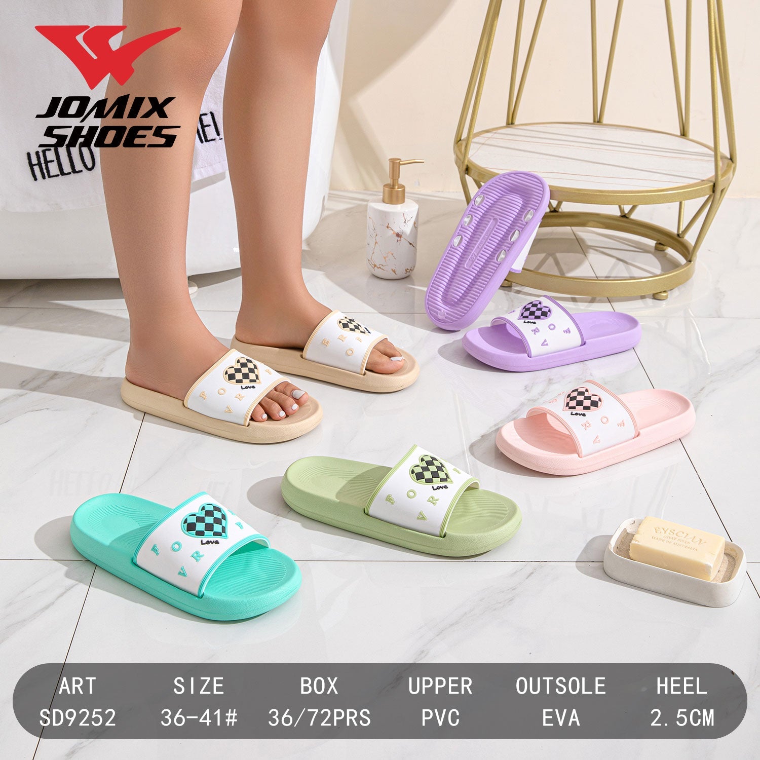 Ciabatte Da Donna Jomix Shoes SD9252 - Fornitura all'ingrosso di Ciabatte Donna da Jomix Shoes B2B