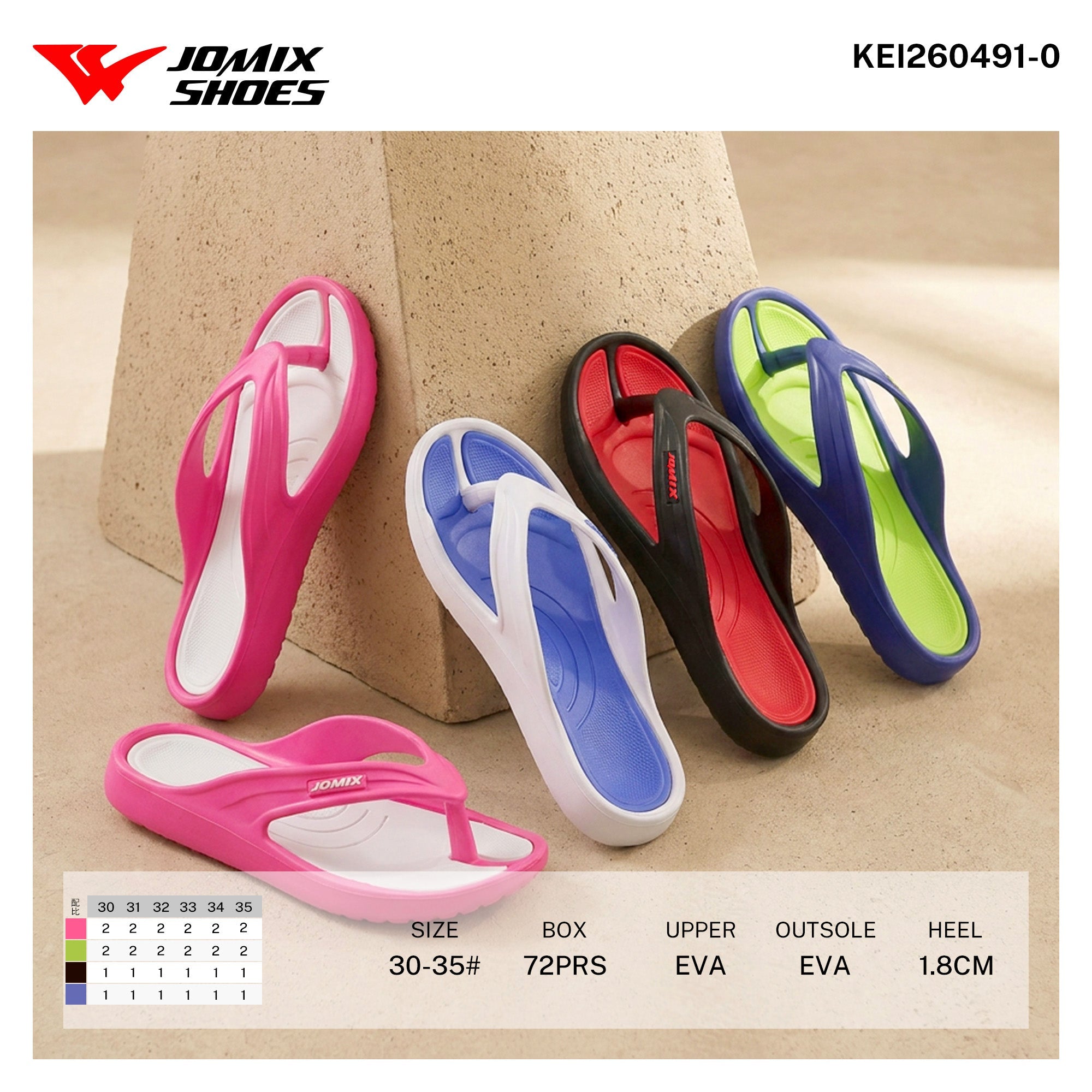 Ciabatte da Donna KEI260491-0 - Fornitura all'ingrosso di Ciabatte Donna da Jomix Shoes B2B