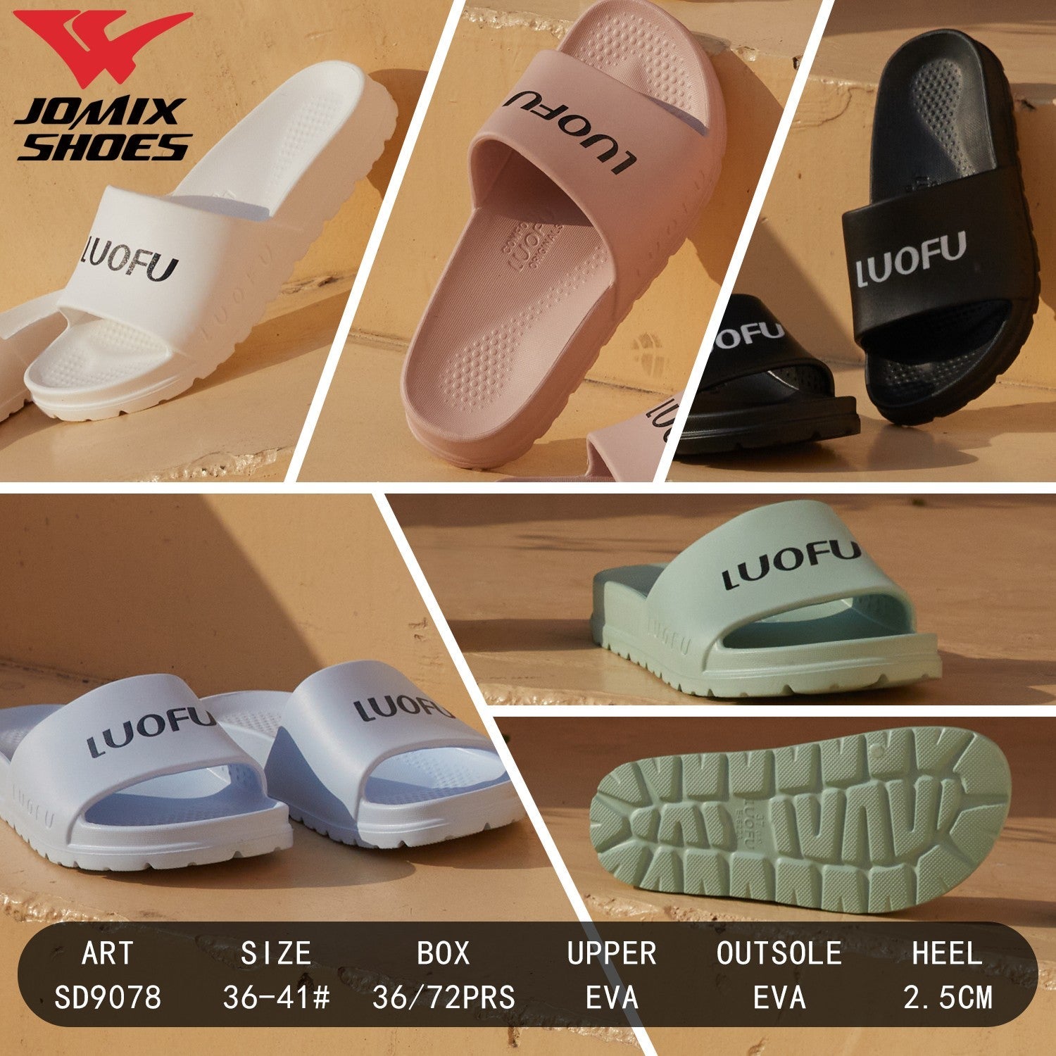 Ciabatte Da Donna LuoFu SD9078 - Fornitura all'ingrosso di Ciabatte Donna da Jomix Shoes B2B