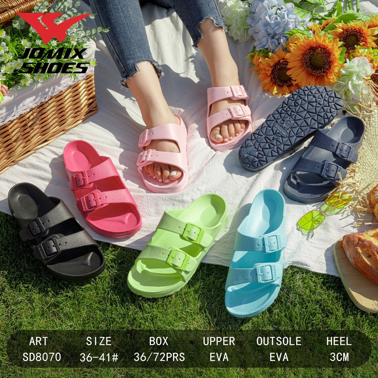 Ciabatte Da Donna Sd8070 - Fornitura all'ingrosso di Ciabatte Donna da Jomix Shoes B2B