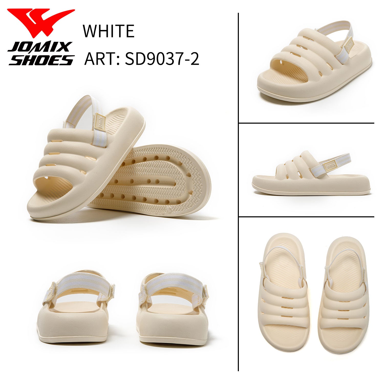 Ciabatte Da Donna Sd9037 - WHITE - Fornitura all'ingrosso di Ciabatte Donna da Jomix Shoes B2B